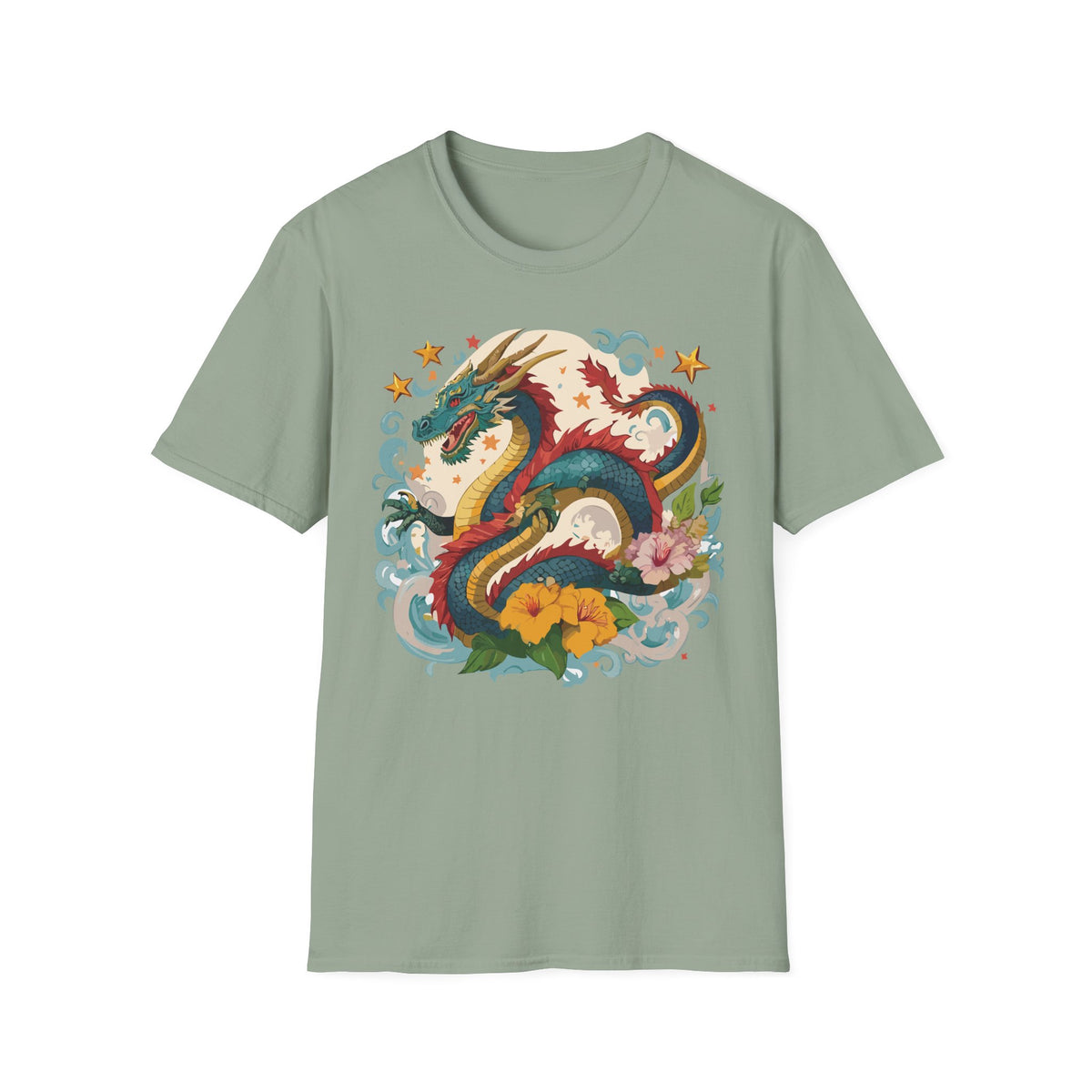 Dragon Graphic Tee Gildan Unisex 100 Cotton Tee Shirt with Animal a47