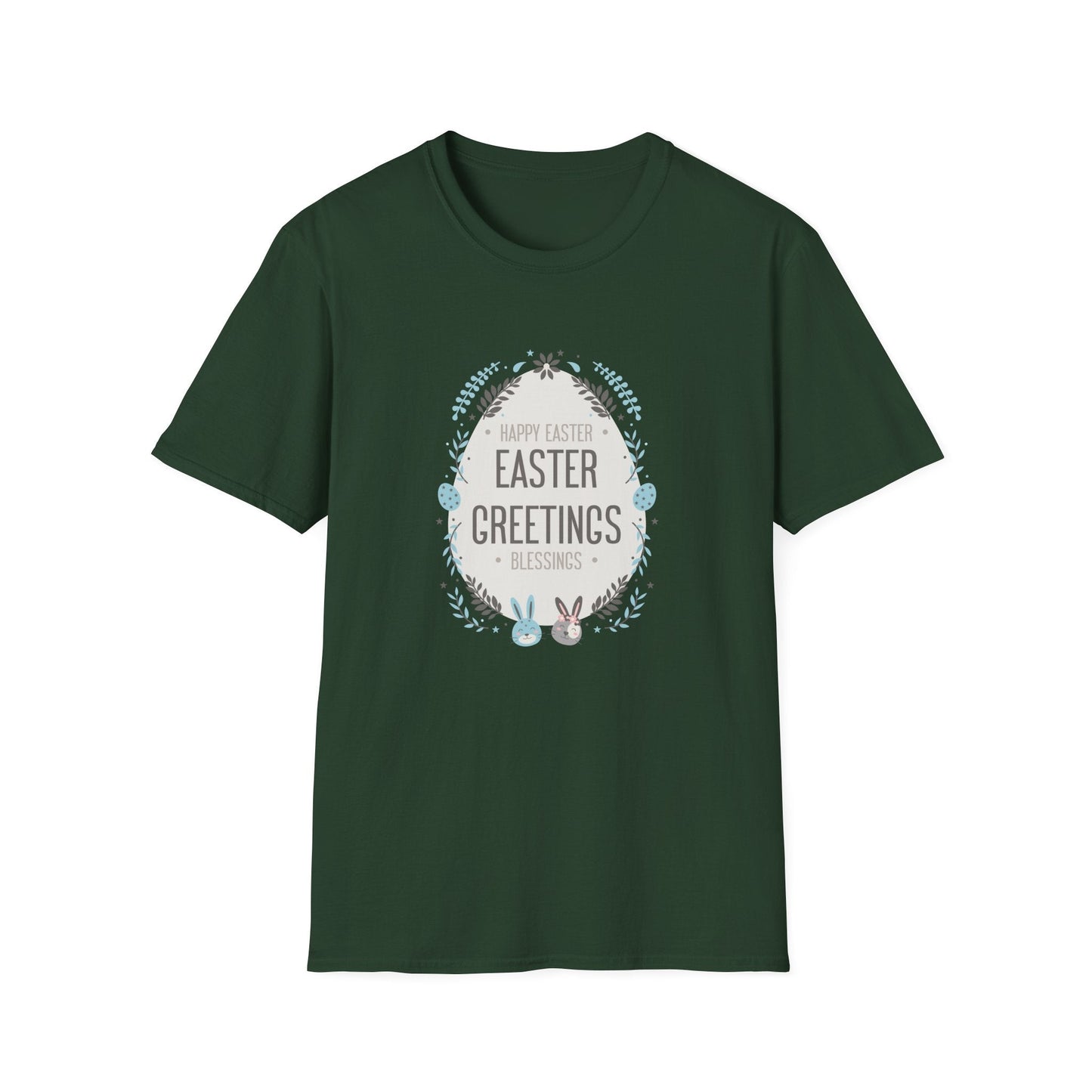 Gildan Easter Unisex Softstyle 64000 T Shirt With Easter Print Design Short Sleeve Tee Edition