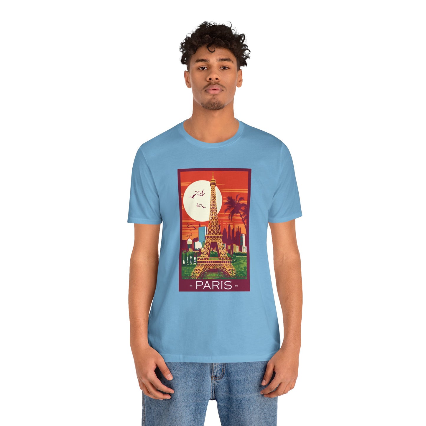 Retro Poster Paris Graphic Design Tee, Paris Shirt, Vintage Tees, Art Design T-Shirt, Graphic Tee, Retro Art Shirts