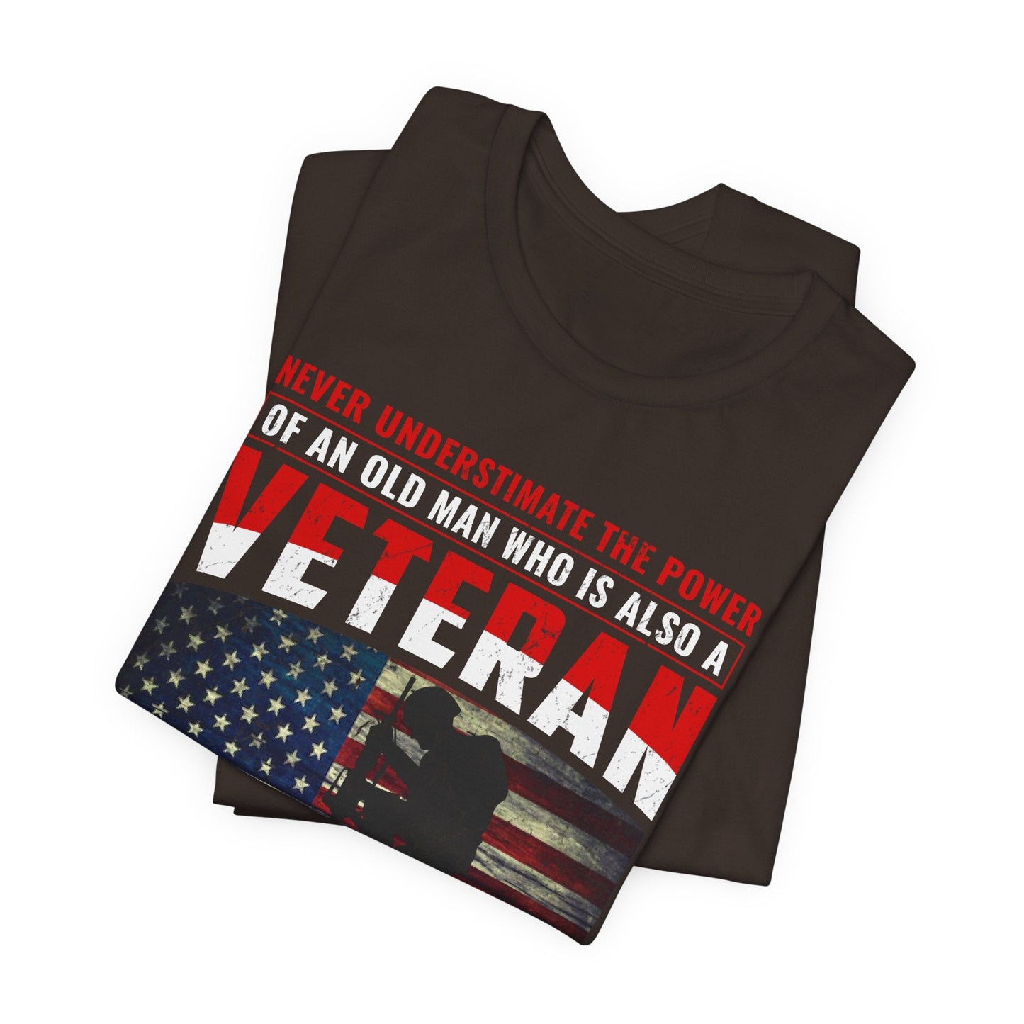 Army Veteran Patriotic Graphic Design Unisex Cotton T-Shirt v32