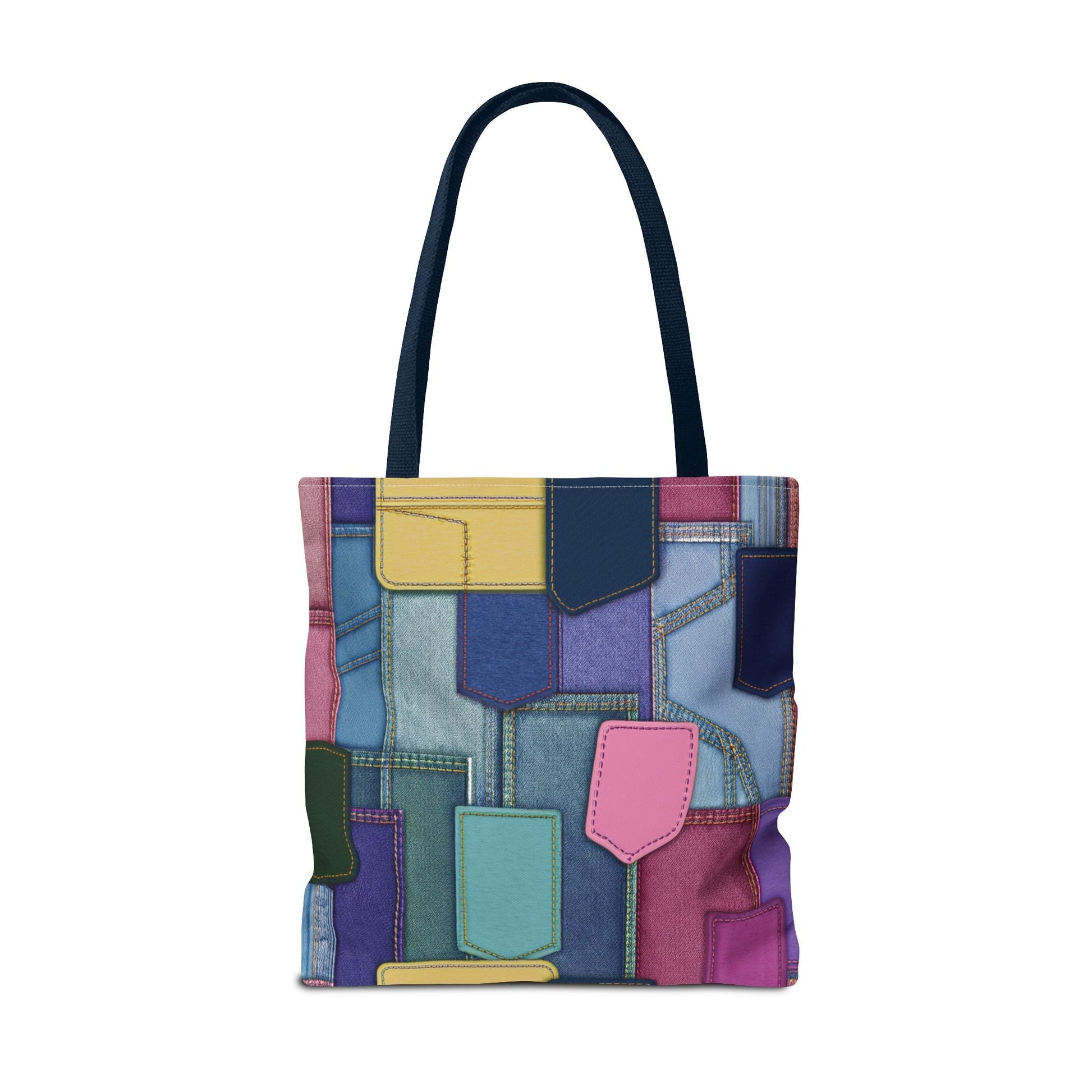 Denim Canvas Bag, Tote Bag Denim Printify