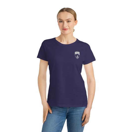 Damen T-Shirt aus Bio-Baumwolle mit Baumwolllogo 