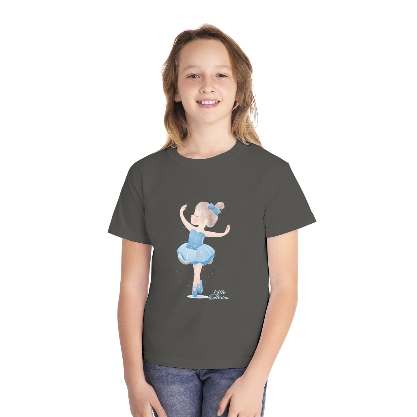 Youth Tee Shirt with Little Ballerina