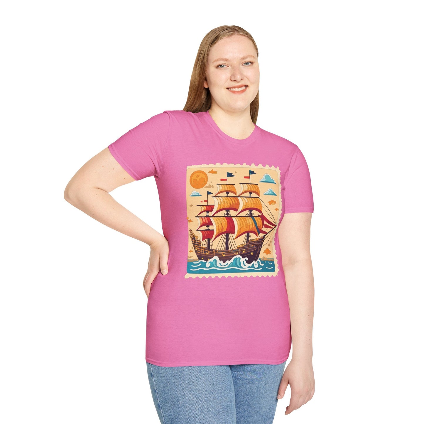 Ship T Shirts Frigate T Shirts Vessel Tee Shirt Unisex Gildan Softstyle 64000 Comfort Fit