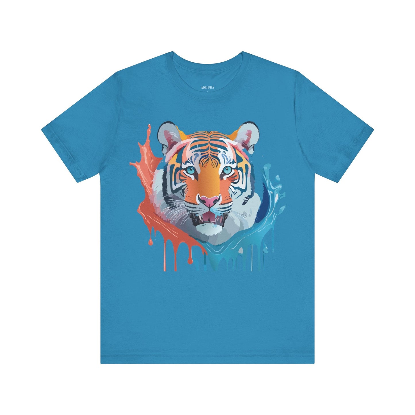 Tiger Graphic Tee Unisex Jersey Short Sleeve With Vintage Inspired Artwork By Adelpha