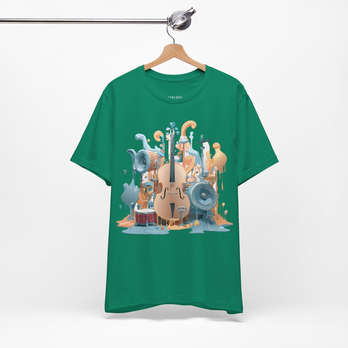 Adelpha Music Graphic T Shirt Unisex Jersey Short Sleeve Vintage Inspired Art Tee