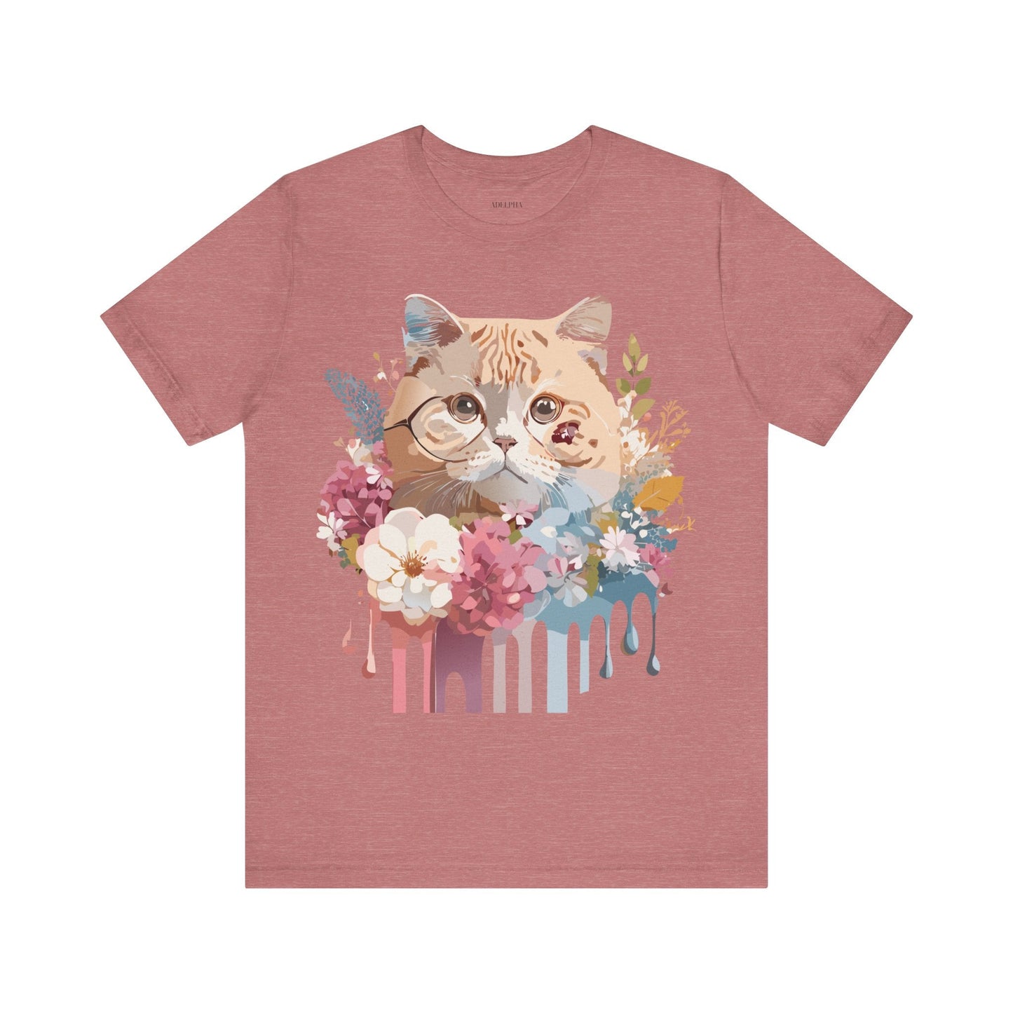 Cat Graphic Tee Unisex Vintage Inspired Shirt By Adelpha Original Artwork