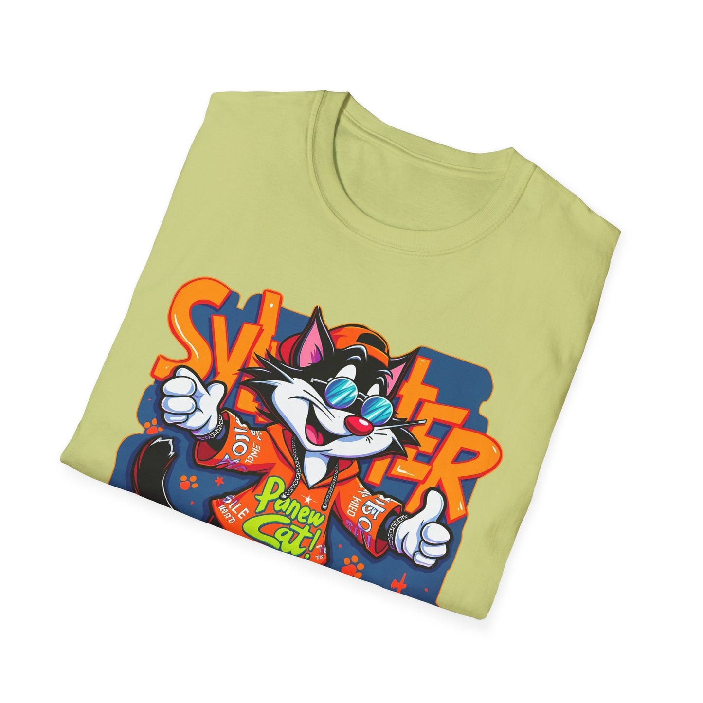 Funny Cartoon Animals Tee Shirt Unisex Gildan Softstyle 64000 Graphic Cartoon Tee