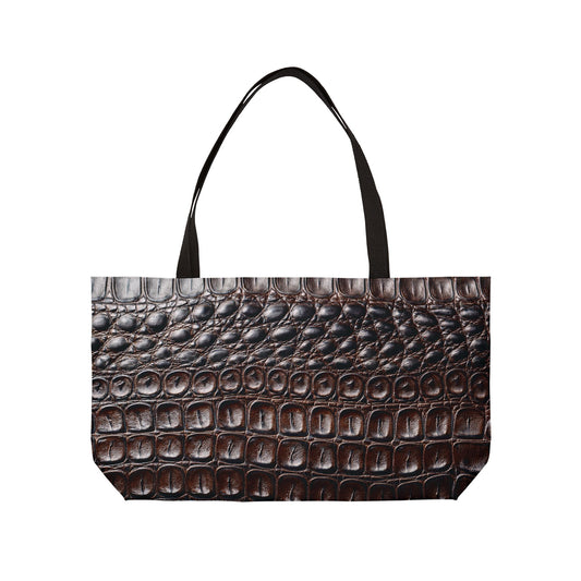 Leather Print Big Bag High-Quality 100% Spun Poly 24x13 Canvas Art Bag L-17