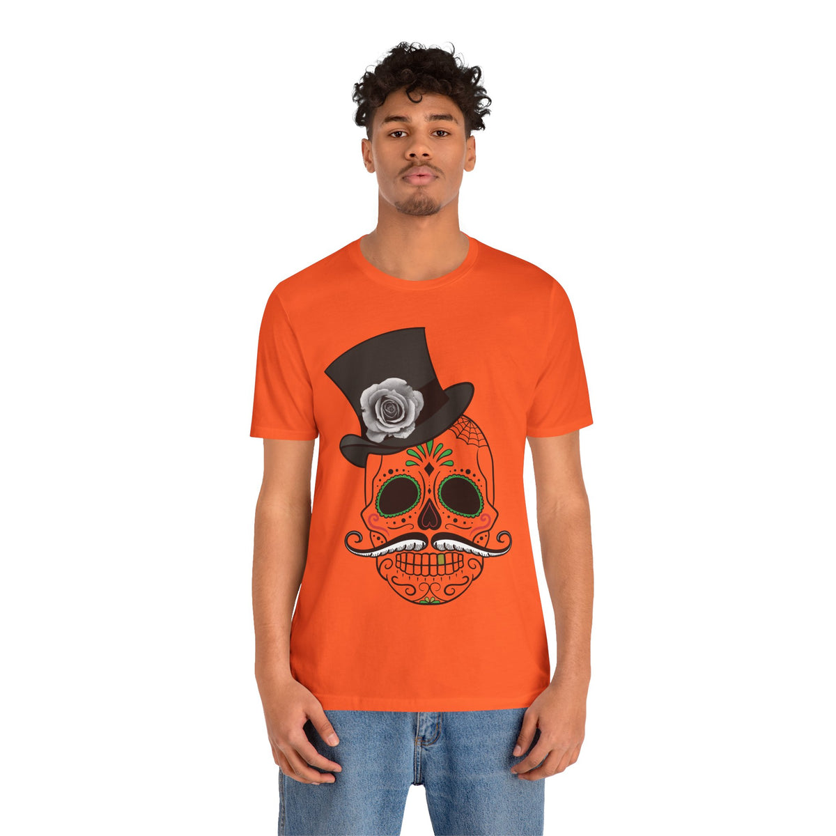 Camiseta unisex de algodón con calavera