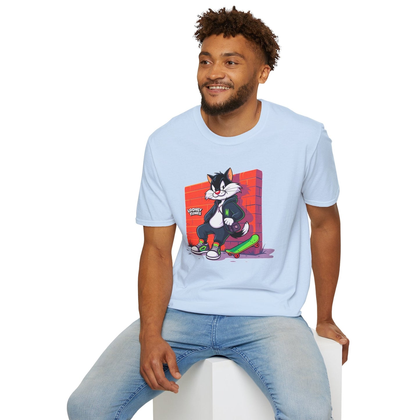 Cartoon T Shirt With Animation Design Unisex Softstyle Graphic Tee Funny Animals