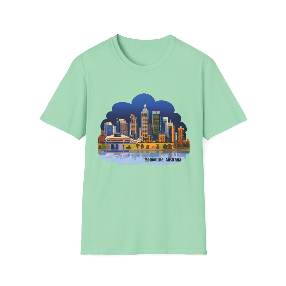 Melbourne Skyline T-Shirt | Cityscape Illustration