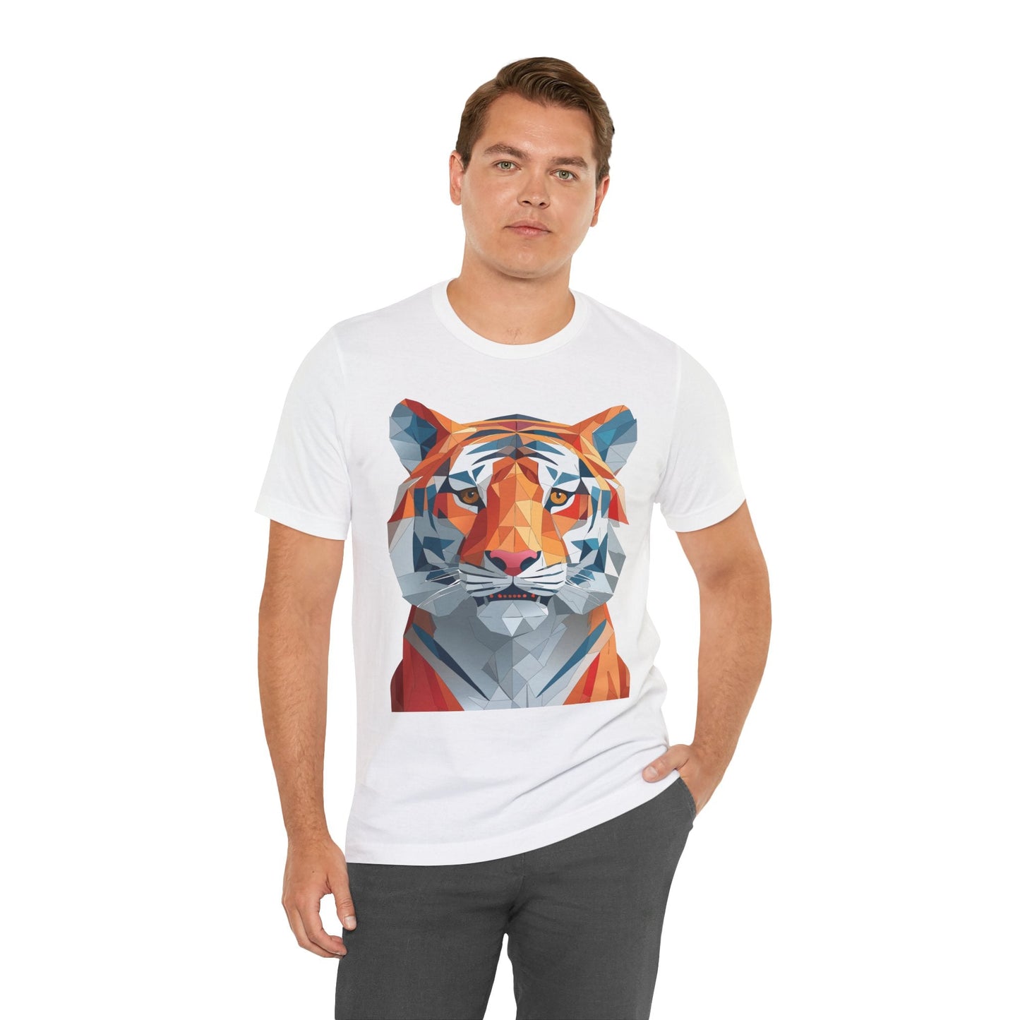Unisex Animal Shirt With Art Design And Wildlife Theme Short Sleeve Tee For Everyday Wear