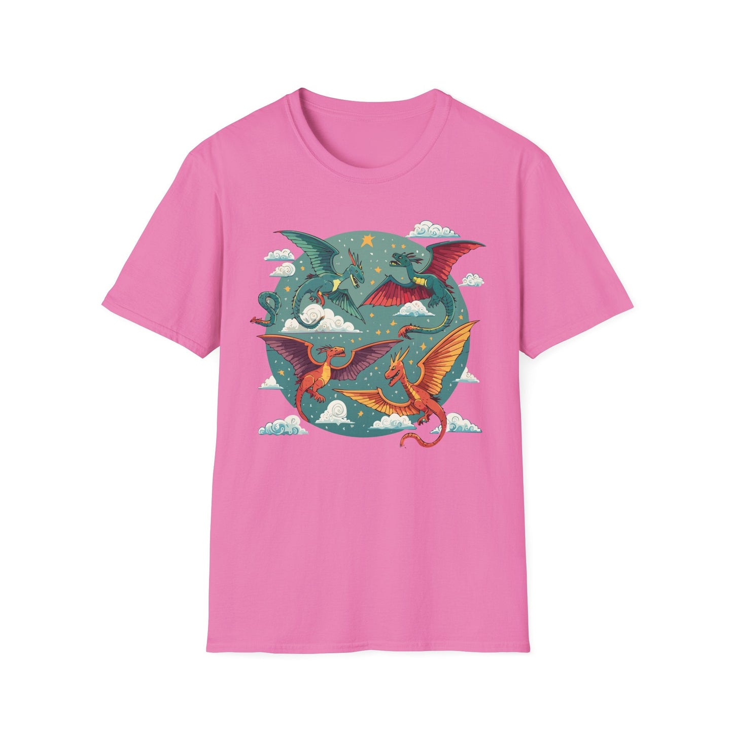 Dragon Graphic Unisex 100 Cotton Tee with Animal Artwork Design 15