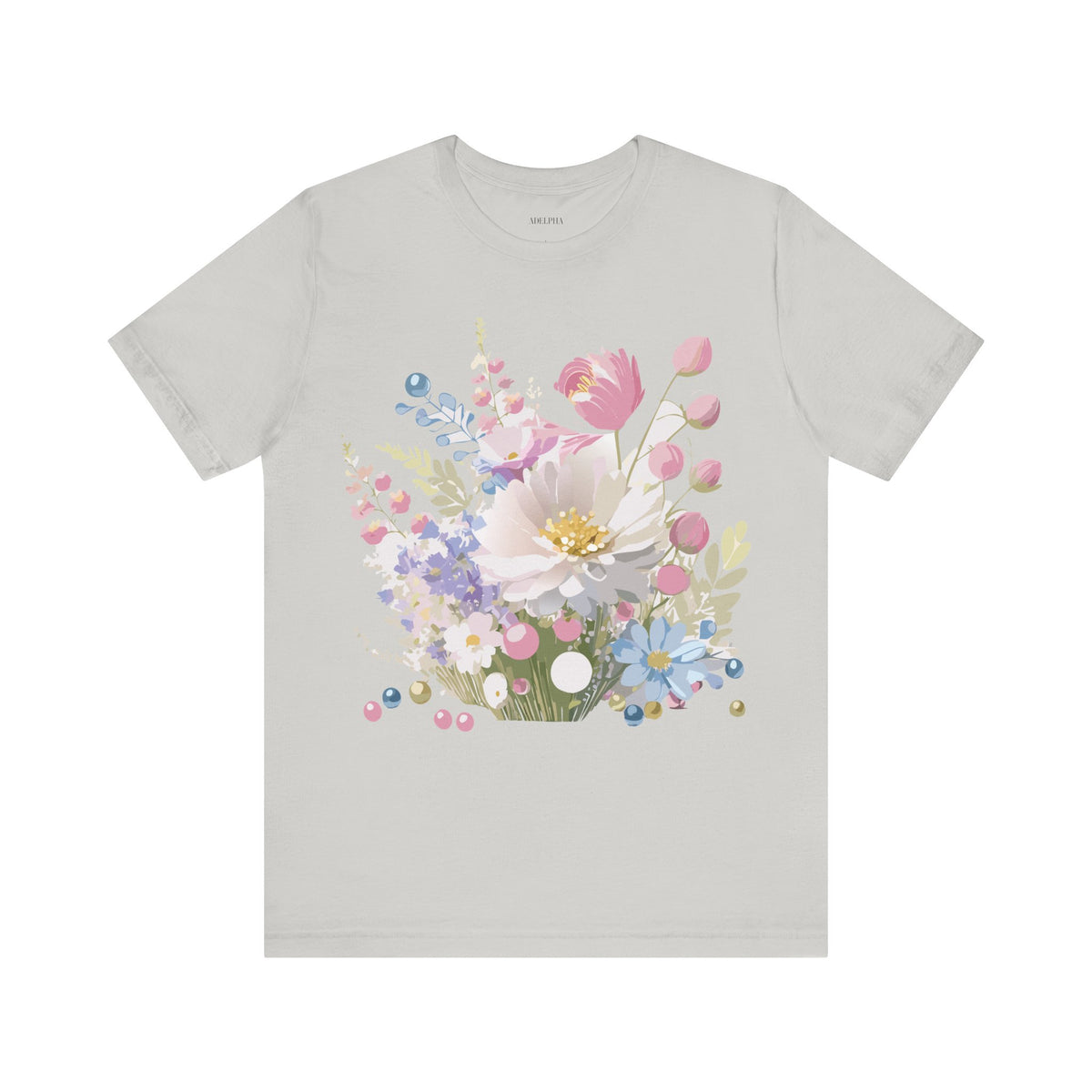 Floral Graphic Tee Shirt - Bella+Canvas Unisex 100 Cotton 26