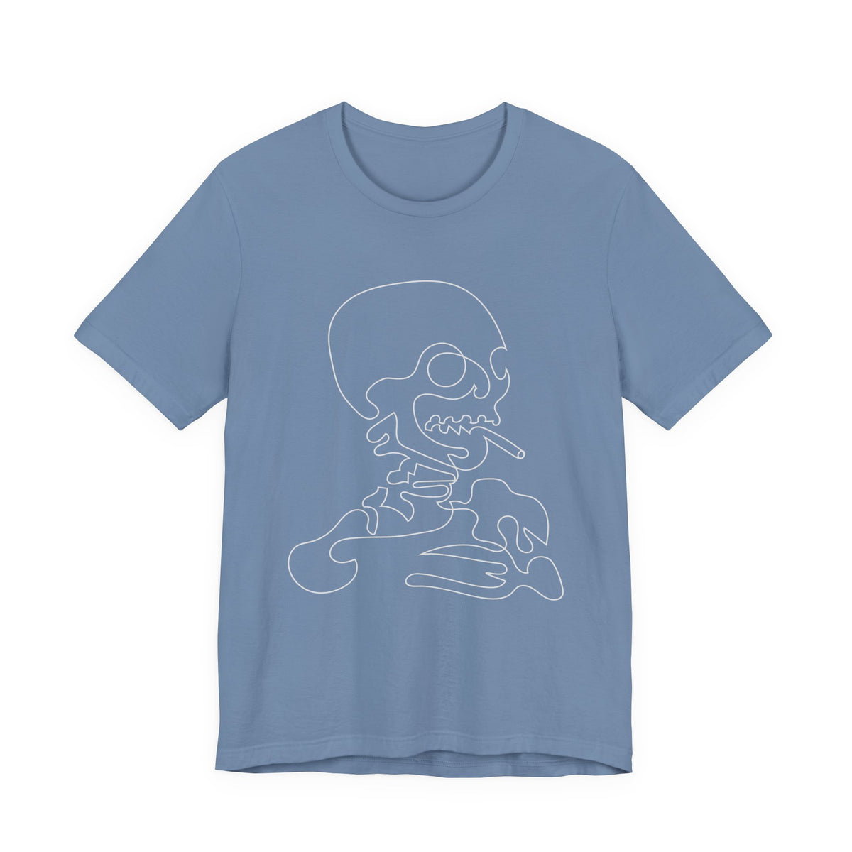Camiseta unisex de algodón con calavera