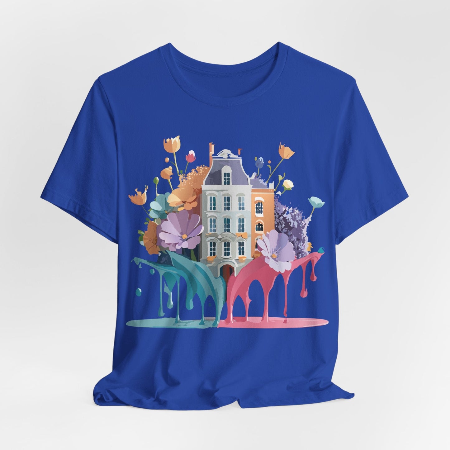Adelpha Vintage Amsterdam Graphic Tee For Everyday Casual Wear Unisex Short Sleeve Shirt