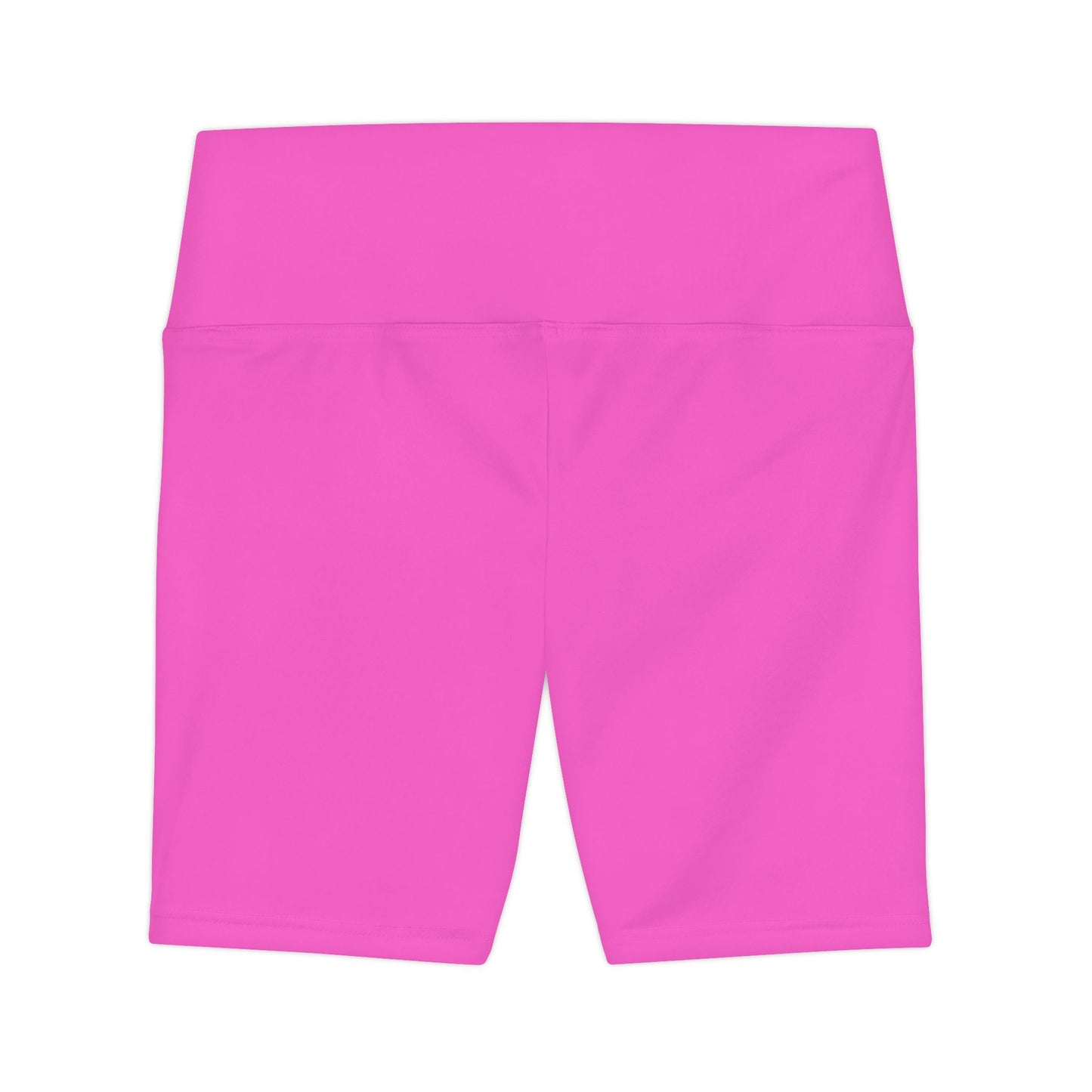 Bubblegum Fizz Purple Workout Shorts — Women's High-Waist Pink Biker Shorts