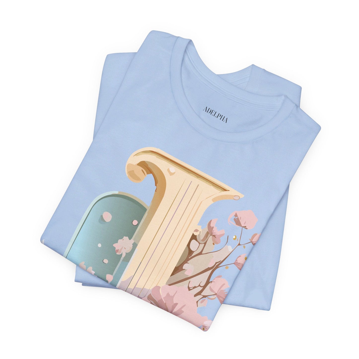 Letter J Shirt Unisex Graphic Tee Adelpha Vintage Inspired Artwork Design Short Sleeve