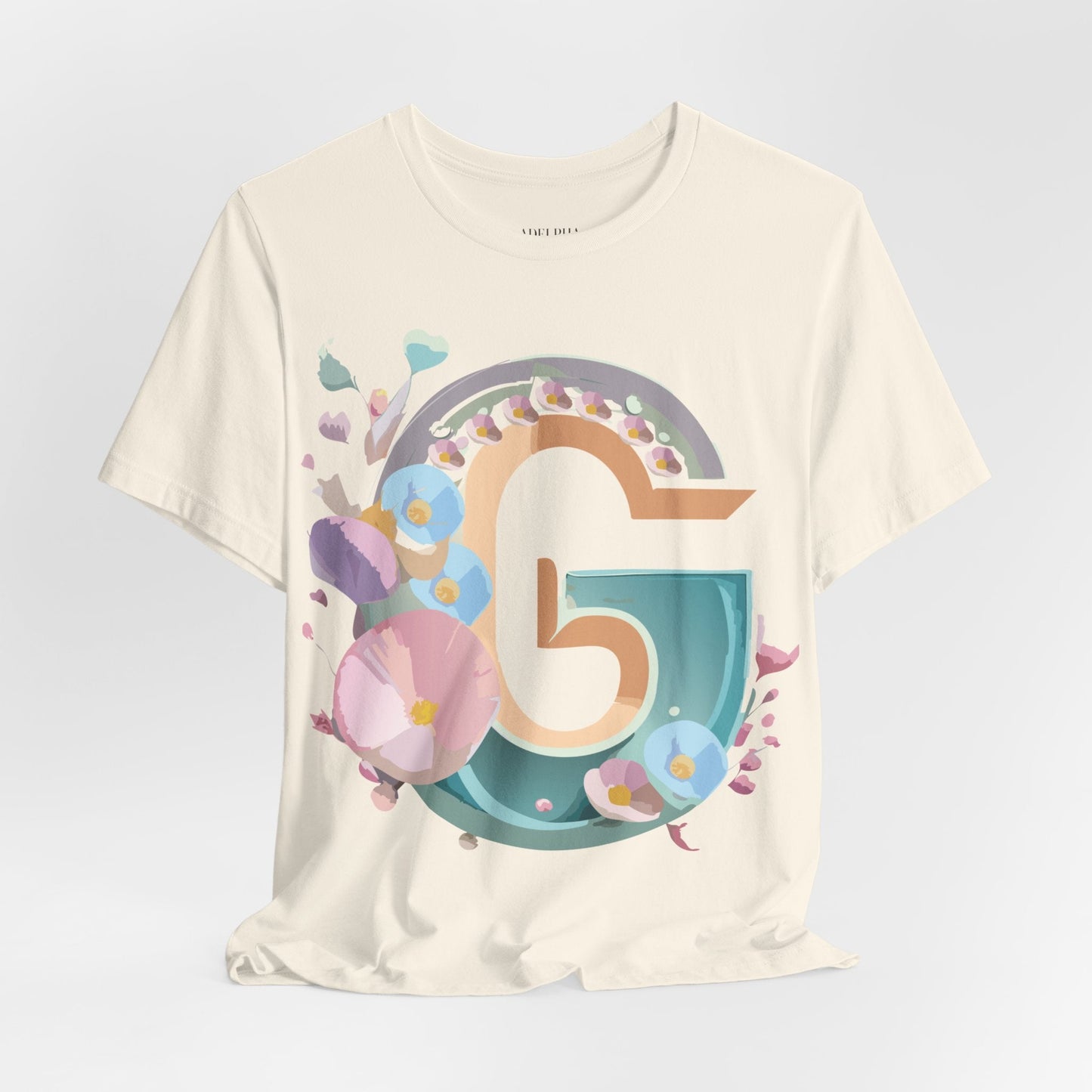Letter G Graphic Tee Unisex Jersey Short Sleeve From Adelpha Art Design Vintage Inspired Shirt
