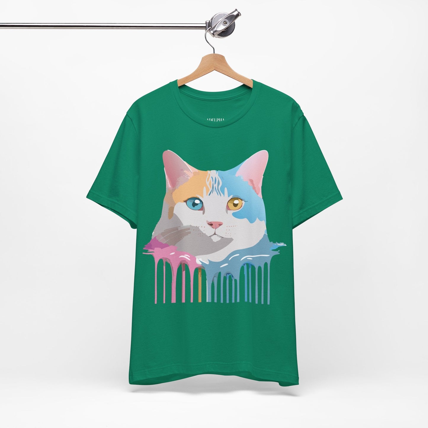 Unisex Cat Shirt Graphic Tee With Vintage Adelpha Art Design