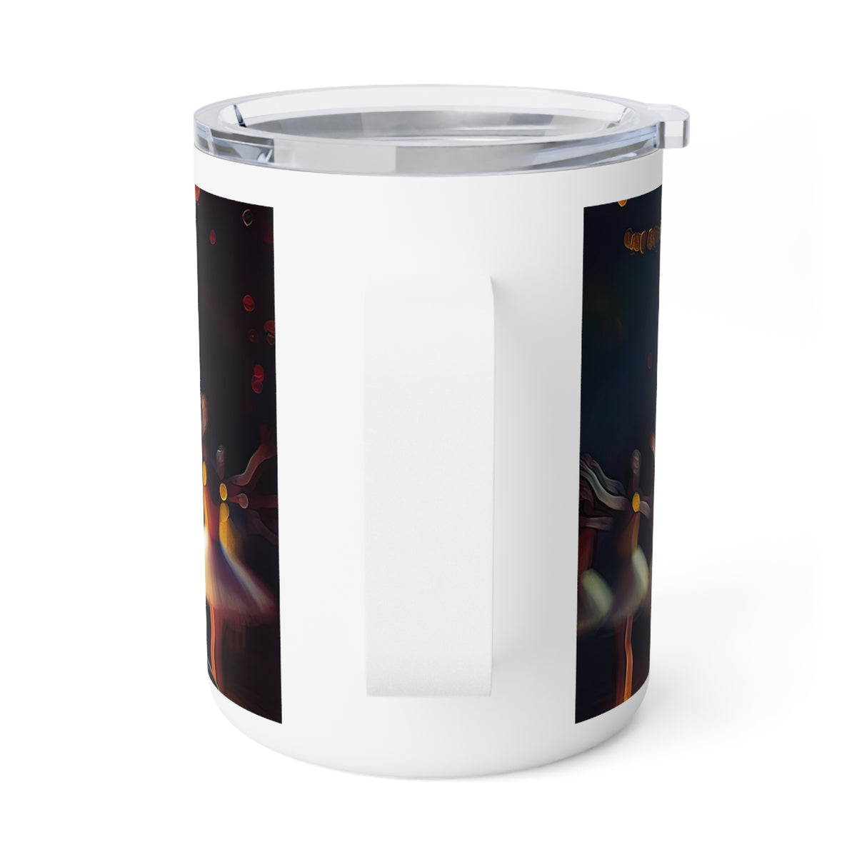 14 Art Design Insulated Coffee Mug Clear Lid 10oz Insulated Coffee Mug 10oz