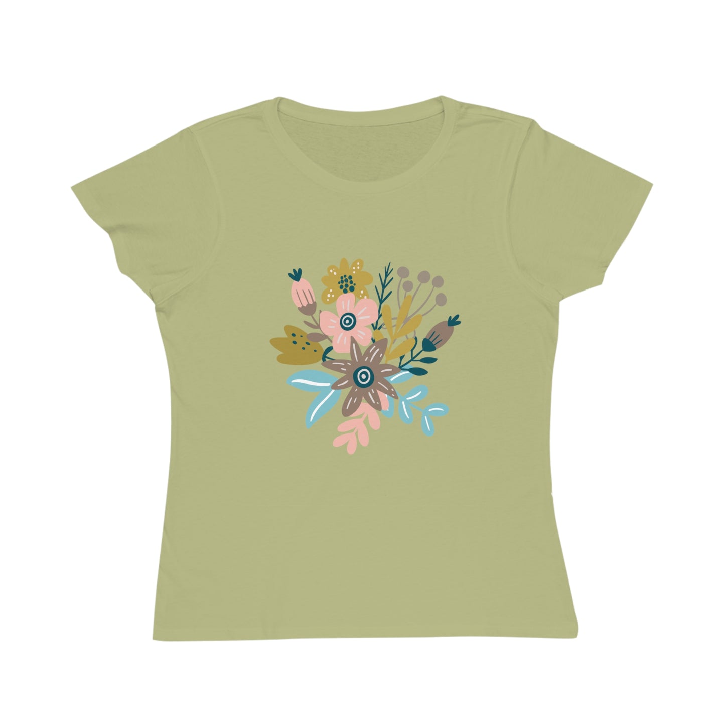 Organic Cotton Women T-Shirt with Floral print