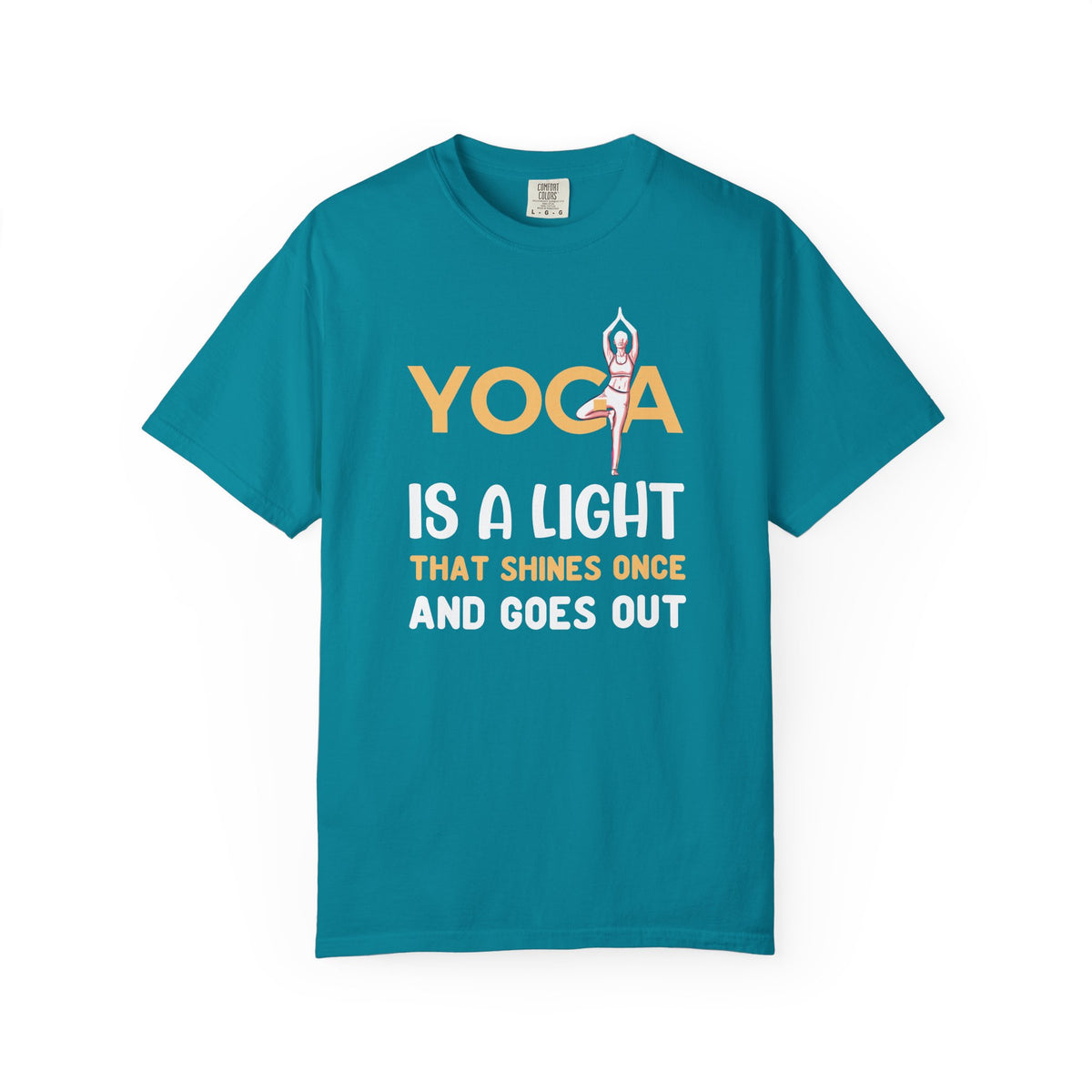 Yoga Lovers Unisex Comfort Colors Garment-Dyed Heavyweight 100 Cotton Art Design T-Shirt w1