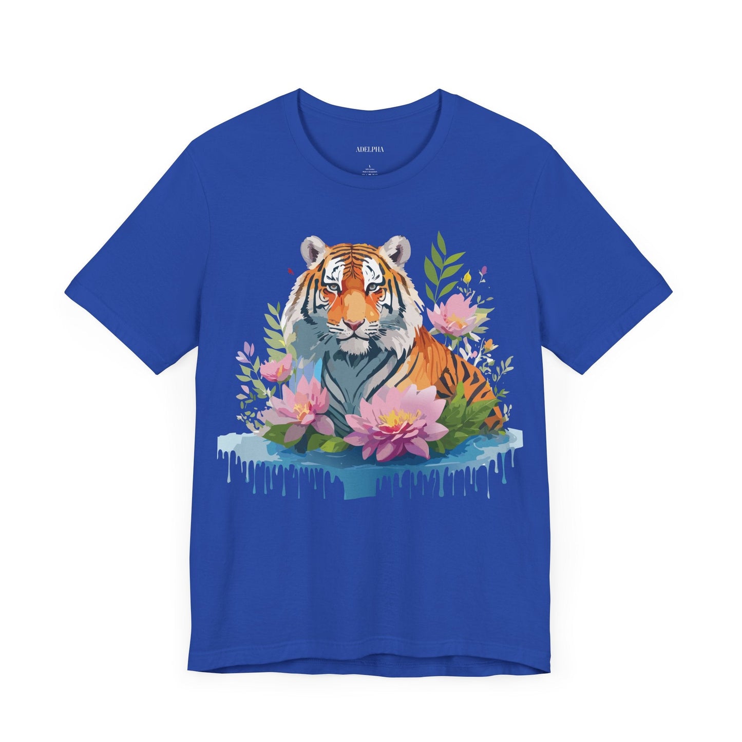 Tiger Graphic Tee Unisex Shirt By Adelpha Vintage Inspired Artwork Short Sleeve