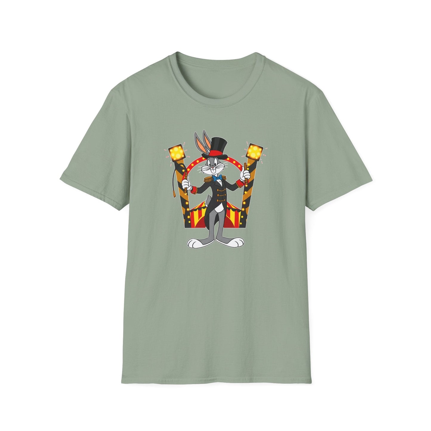 Bugs Bunny T Shirt Unisex Cartoon Tee Gildan Softstyle 64000 Tee Comfort Cotton Fabric