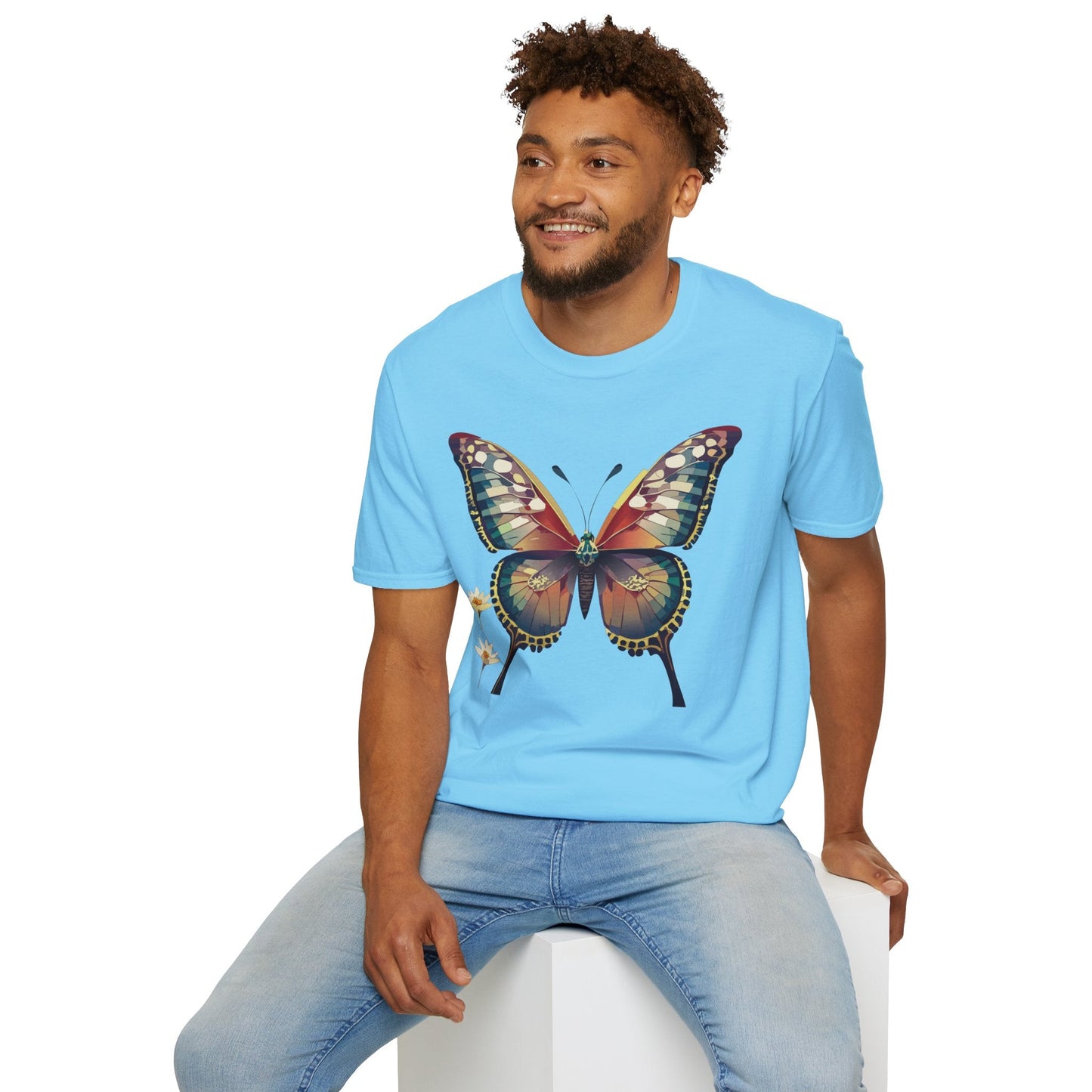 Unisex Butterfly Monarch Shirt Softstyle Tee Gildan 64000 Short Sleeve For Everyday Comfort