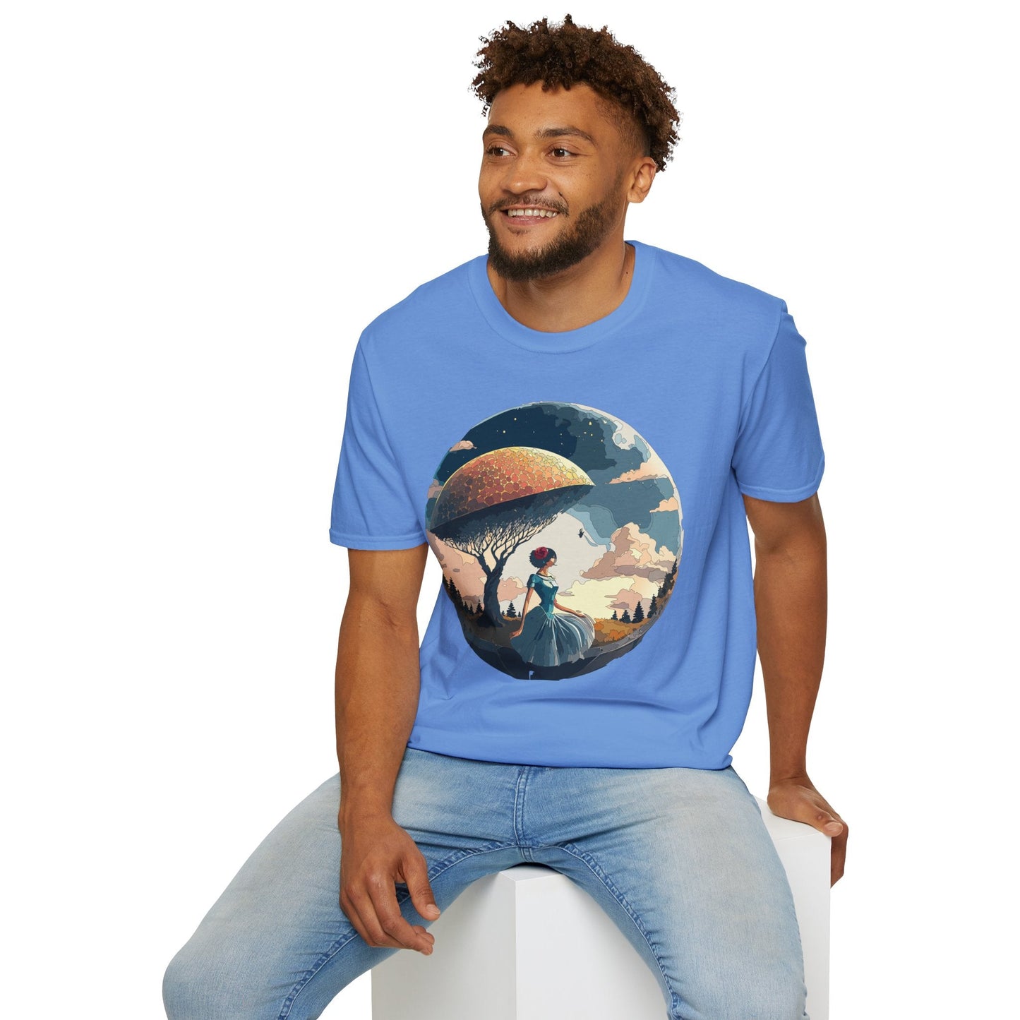 Womens Ladies Graphic T Shirts Art Design Shirt Gildan Softstyle 64000 Unisex Tee