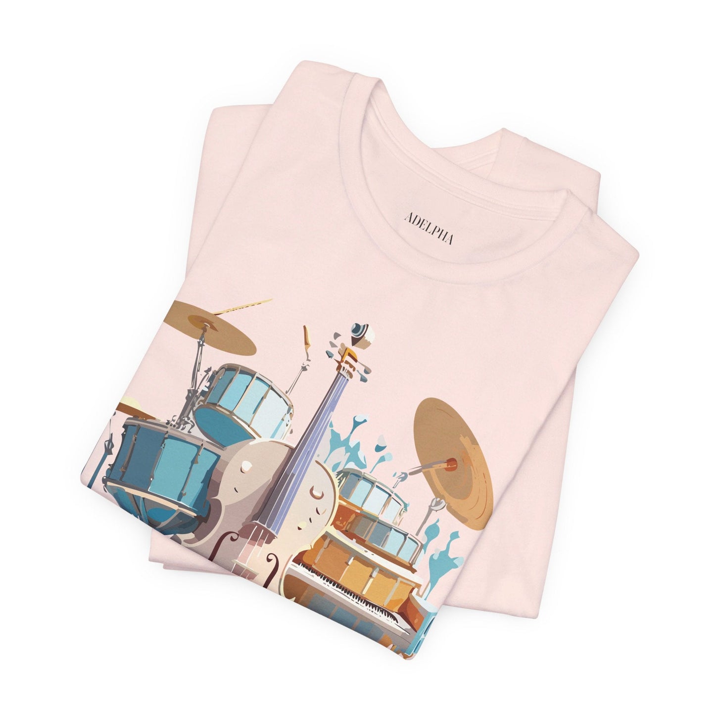 Adelpha Music Graphic T Shirt Unisex Jersey Short Sleeve Vintage Inspired Artwork Tee