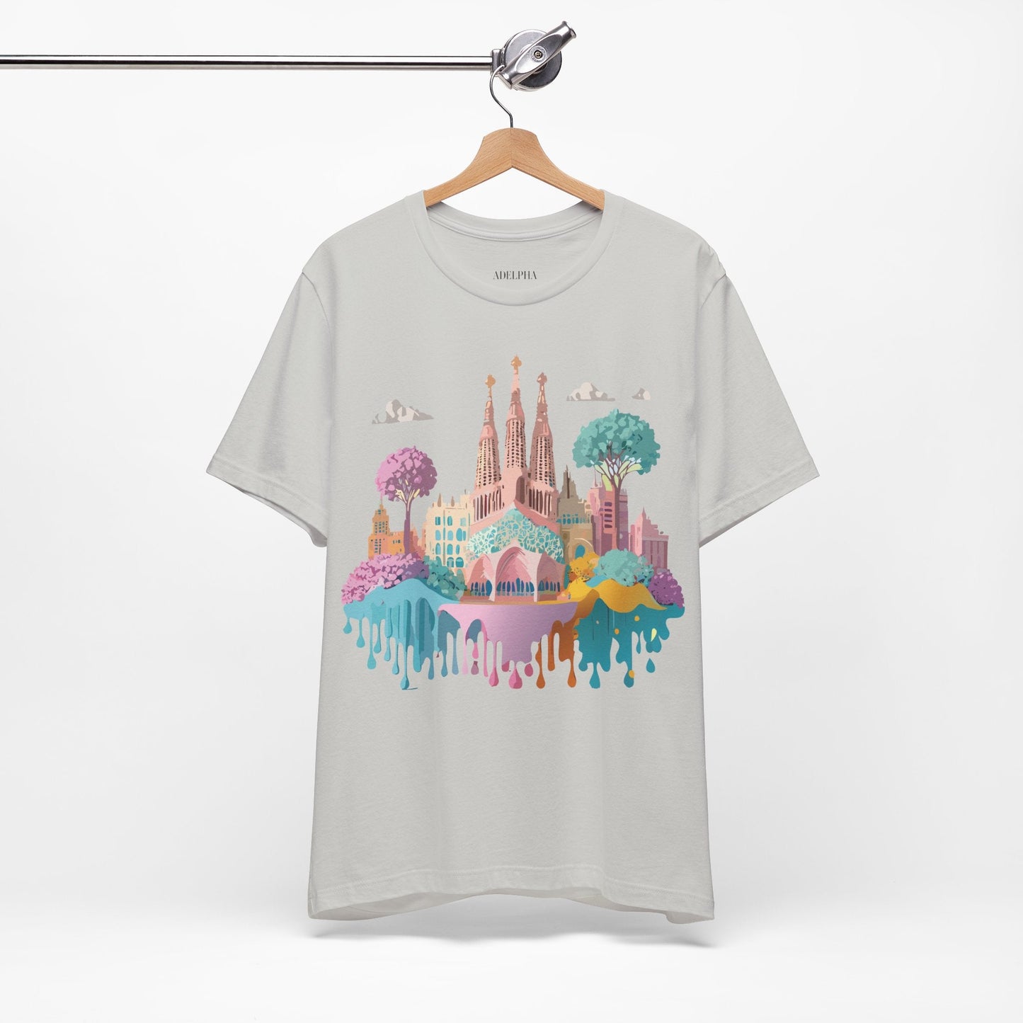 Unisex Graphic Tee With Original Vintage Inspired Artwork By Adelpha Barcelona Style