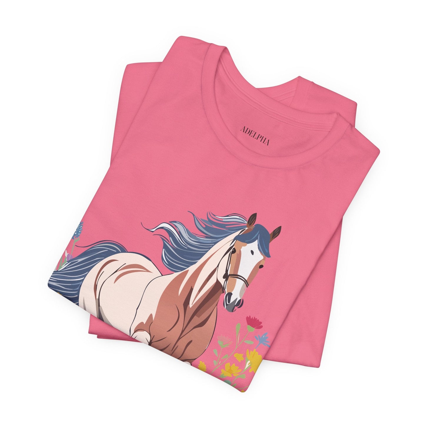 Horse Graphic Unisex 100 Cotton Vintage Animal Art T-Shirt 11