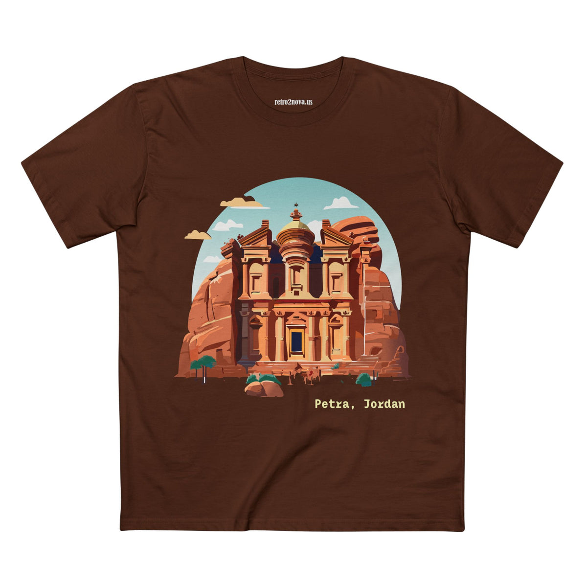 Petra Jordan illustration T-Shirt | Travel souvenir tee