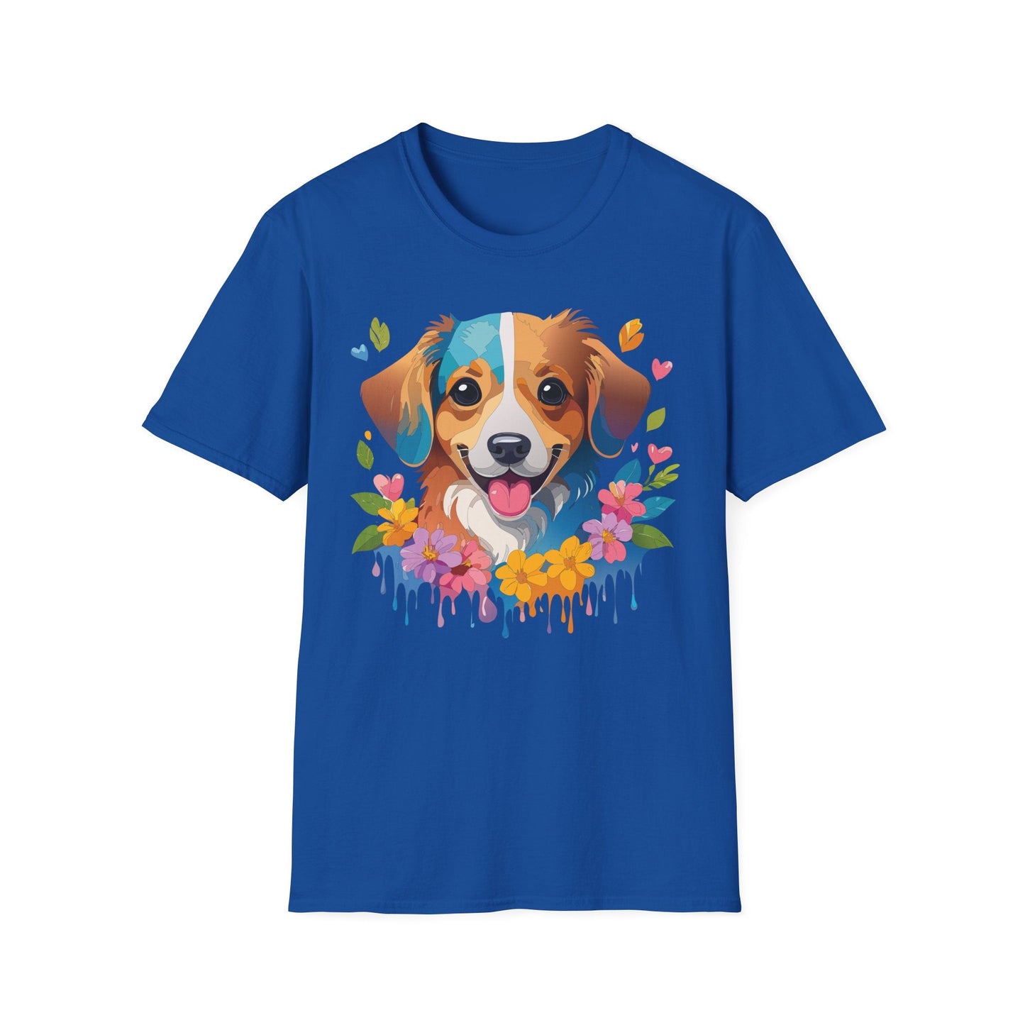 Dog Shirt Unisex Animal Tee 100 Percent Cotton Gildan Softstyle 64000