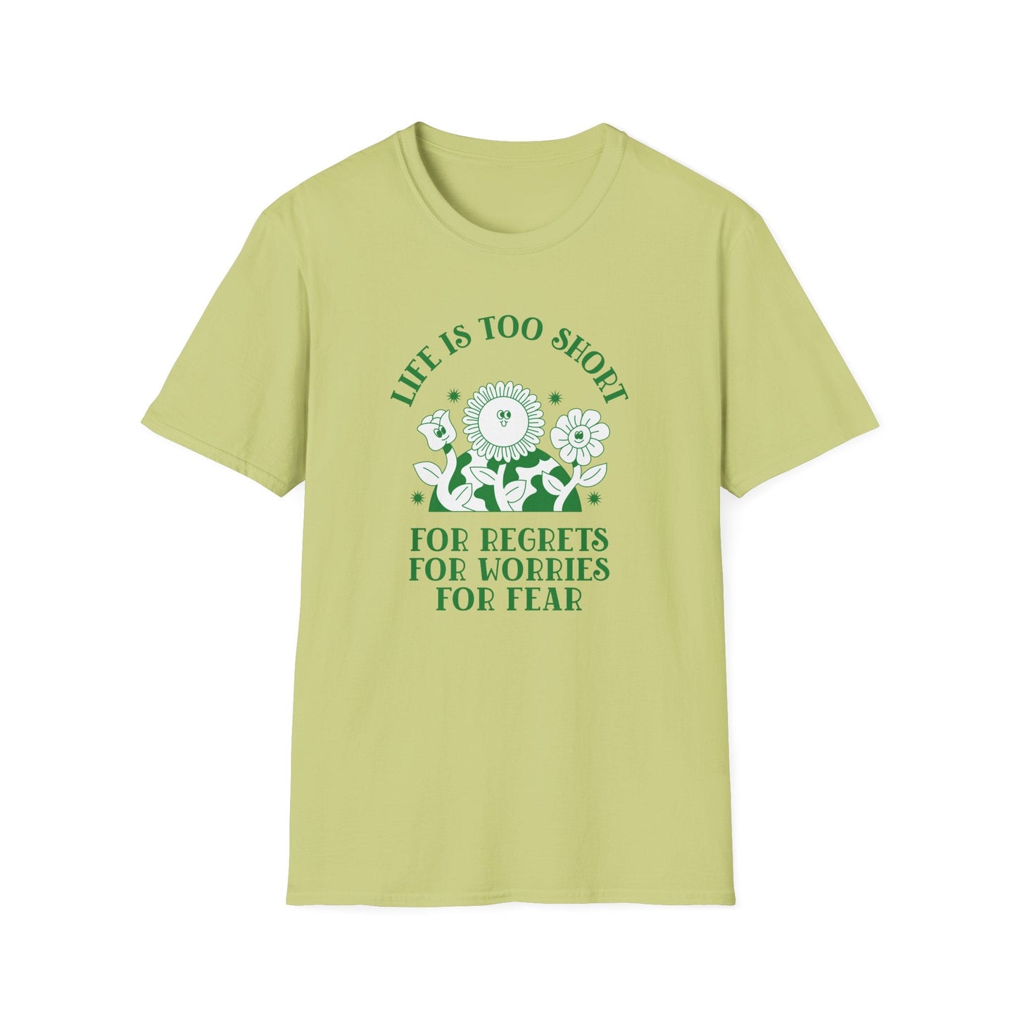 Positive Slogan T Shirts With Positive Words Tee Shirt Good Quotes Unisex Gildan Softstyle 64000 100 Percent Cotton
