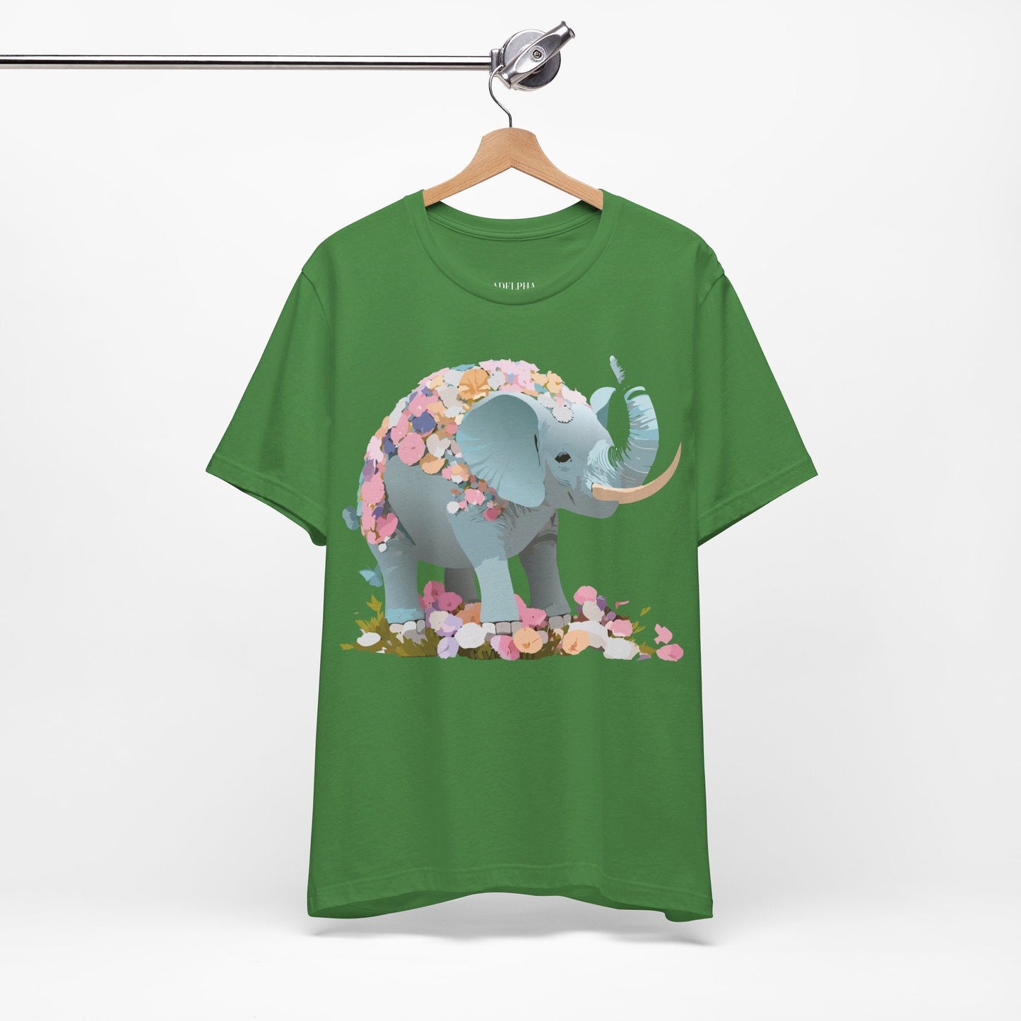 Elephant Graphic T Shirt Unisex Vintage Inspired Art Tee By Adelpha Short Sleeve