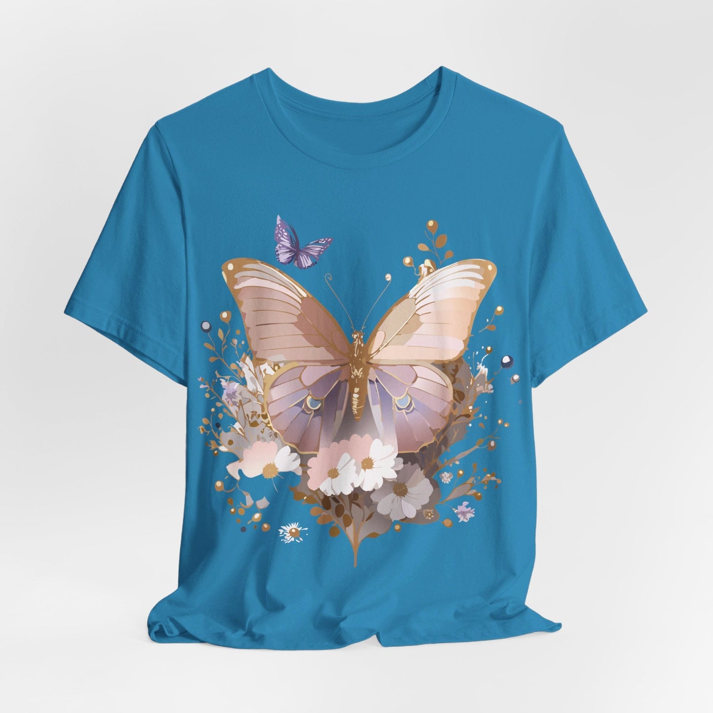 Butterfly Graphic Tee From Adelpha Unisex Short Sleeve Vintage Artwork