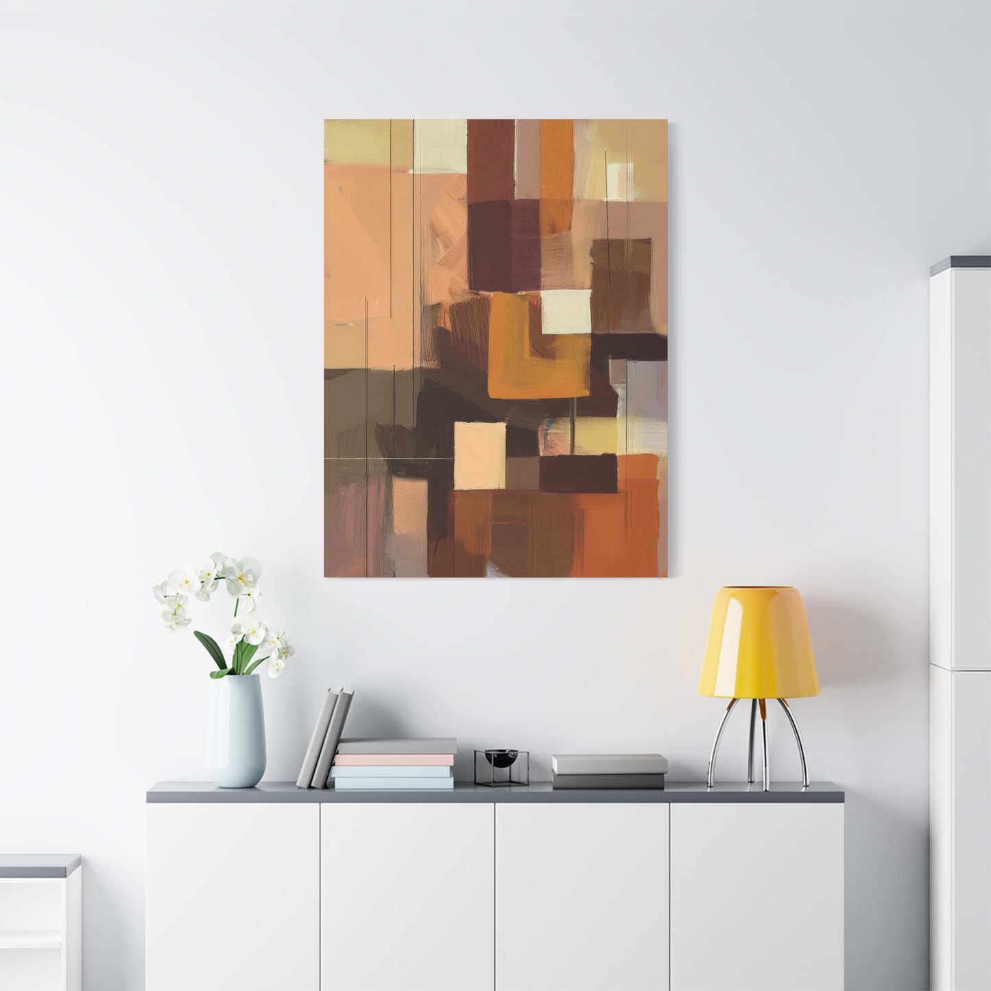 Abstract Geometric Painting Print Canvas 20x24,20x30,24x30 24x32,24x36,30x40 32x48,36x48,40x60 Pine-Wood Inner Frame ABS-49