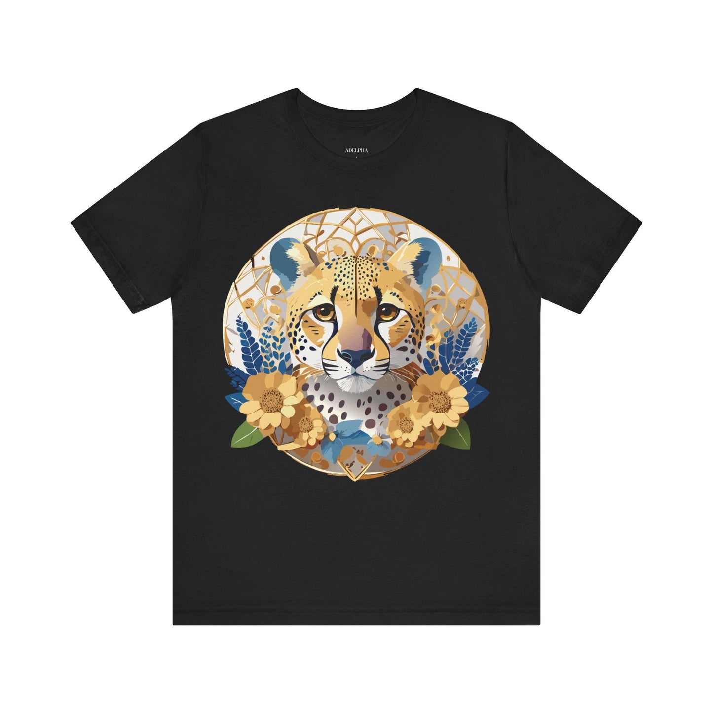 Medallion Shirt Unisex Graphic Tee With Vintage Inspired Adelpha Artwork Short Sleeve Jersey