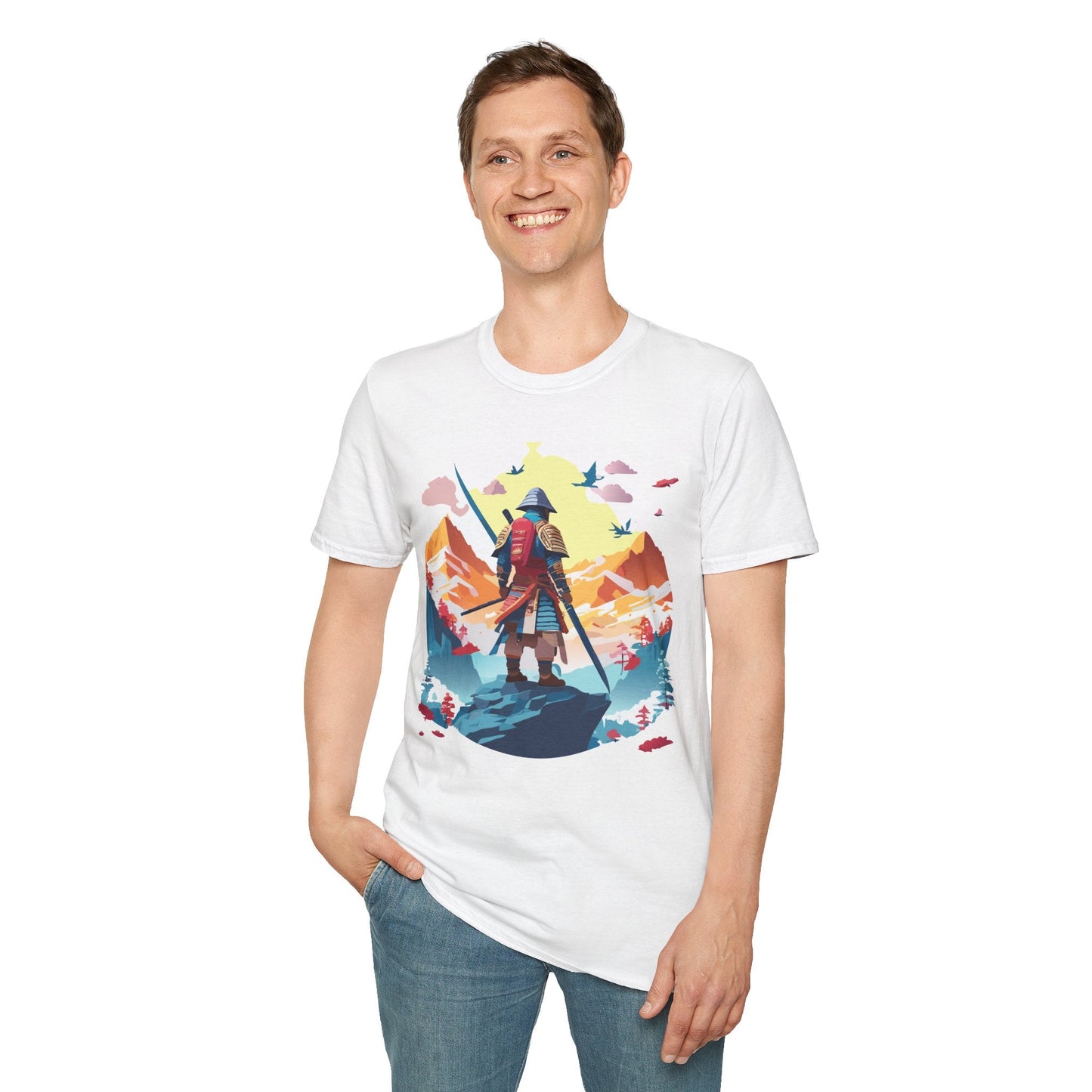 Samurai Shirt Unisex T Shirt Gildan Softstyle 64000 Cotton Tee For Everyday Comfort