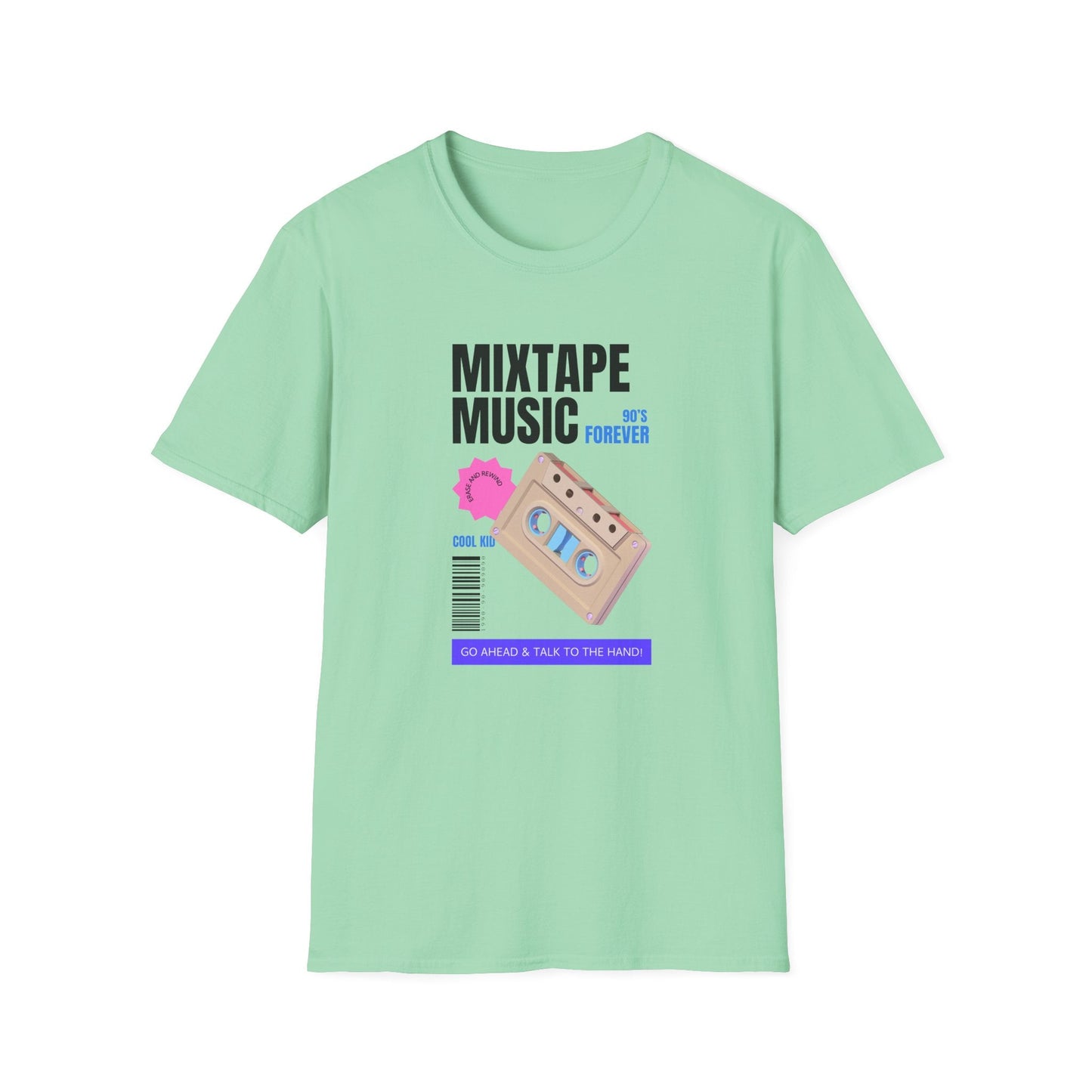 Mixtape Music Vintage Cassette T-Shirt Unisex Cotton Retro Audio Graphic Tee