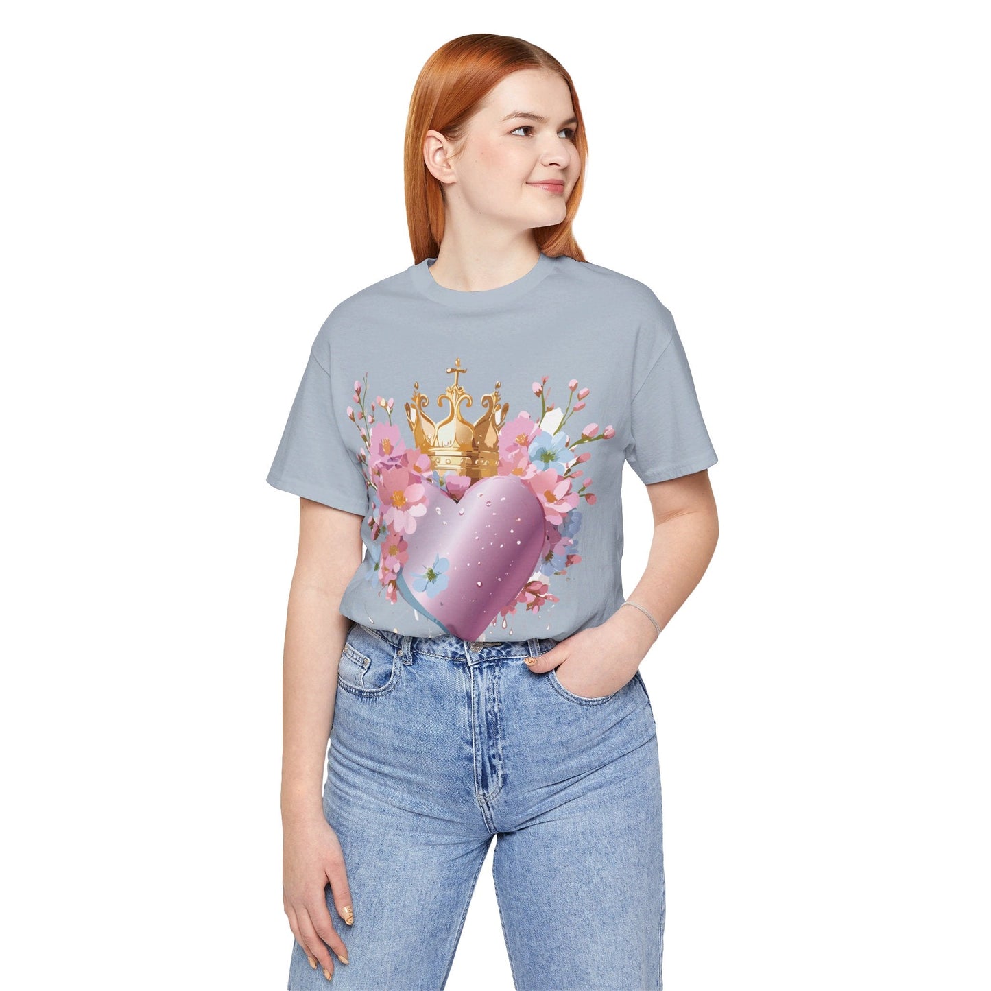 Valentine Graphic Tee Unisex Jersey Short Sleeve By Adelpha Vintage Inspired Artwork