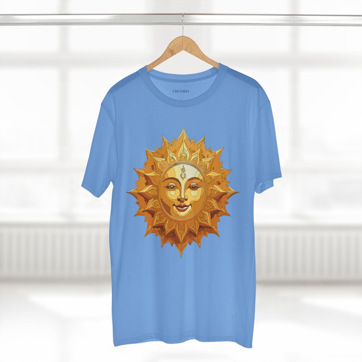Gold Sun Graphic Unisex 100 Cotton T-Shirt with Golden Art Design 21