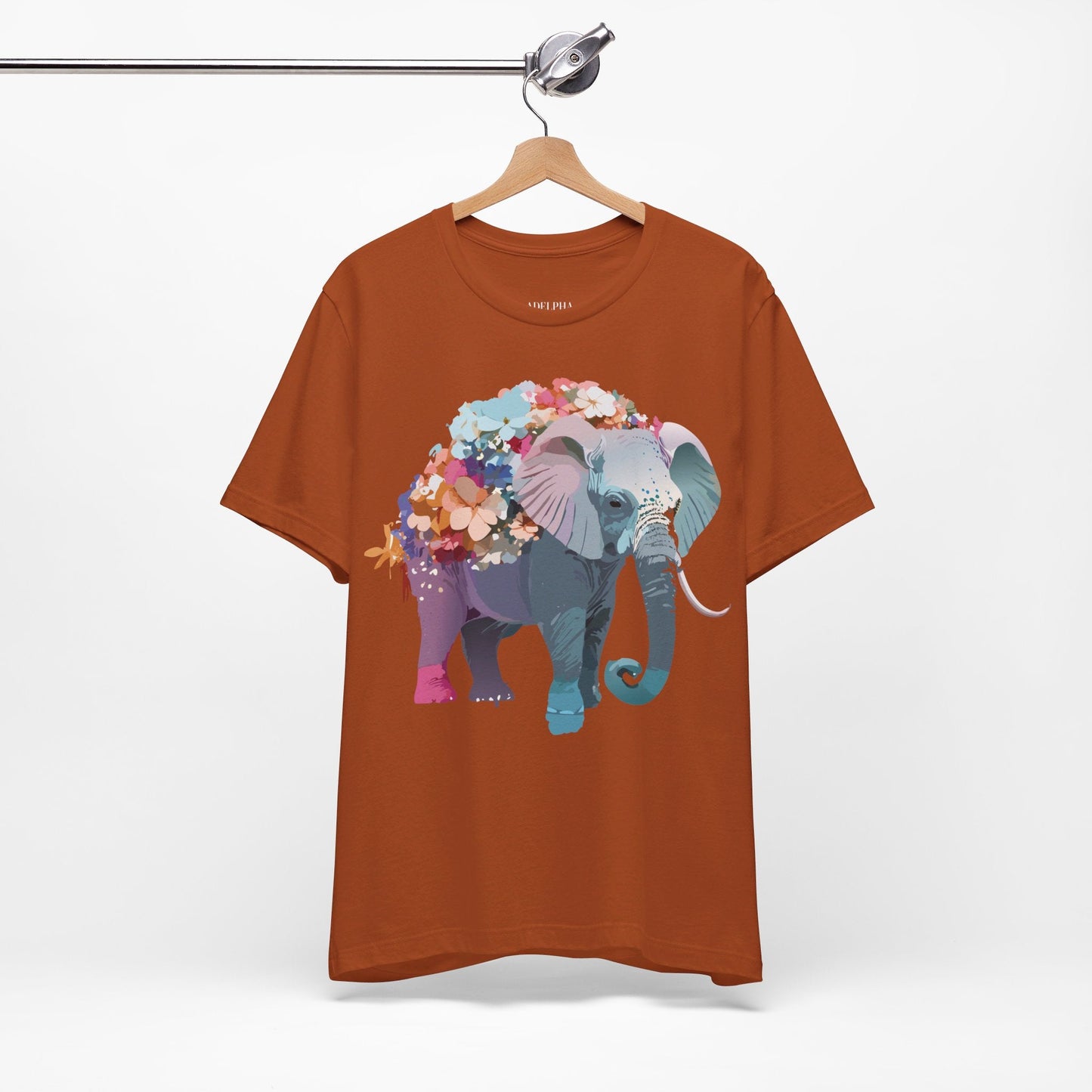 Elephant Graphic T Shirt Unisex Vintage Inspired Adelpha Artwork Short Sleeve Tee