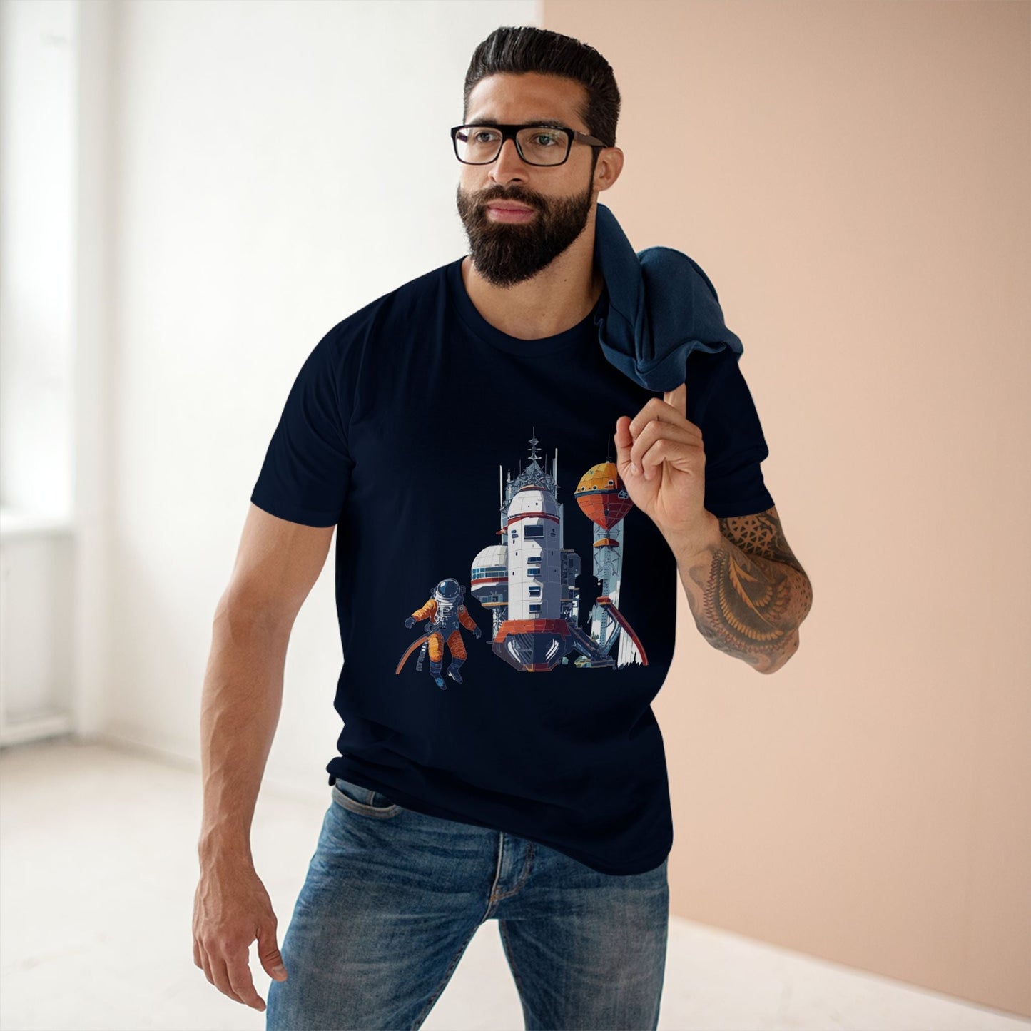 Cosmos Astronaut Shirt CS 10 Unisex Premium Cotton Tee With Original Art Design Collection