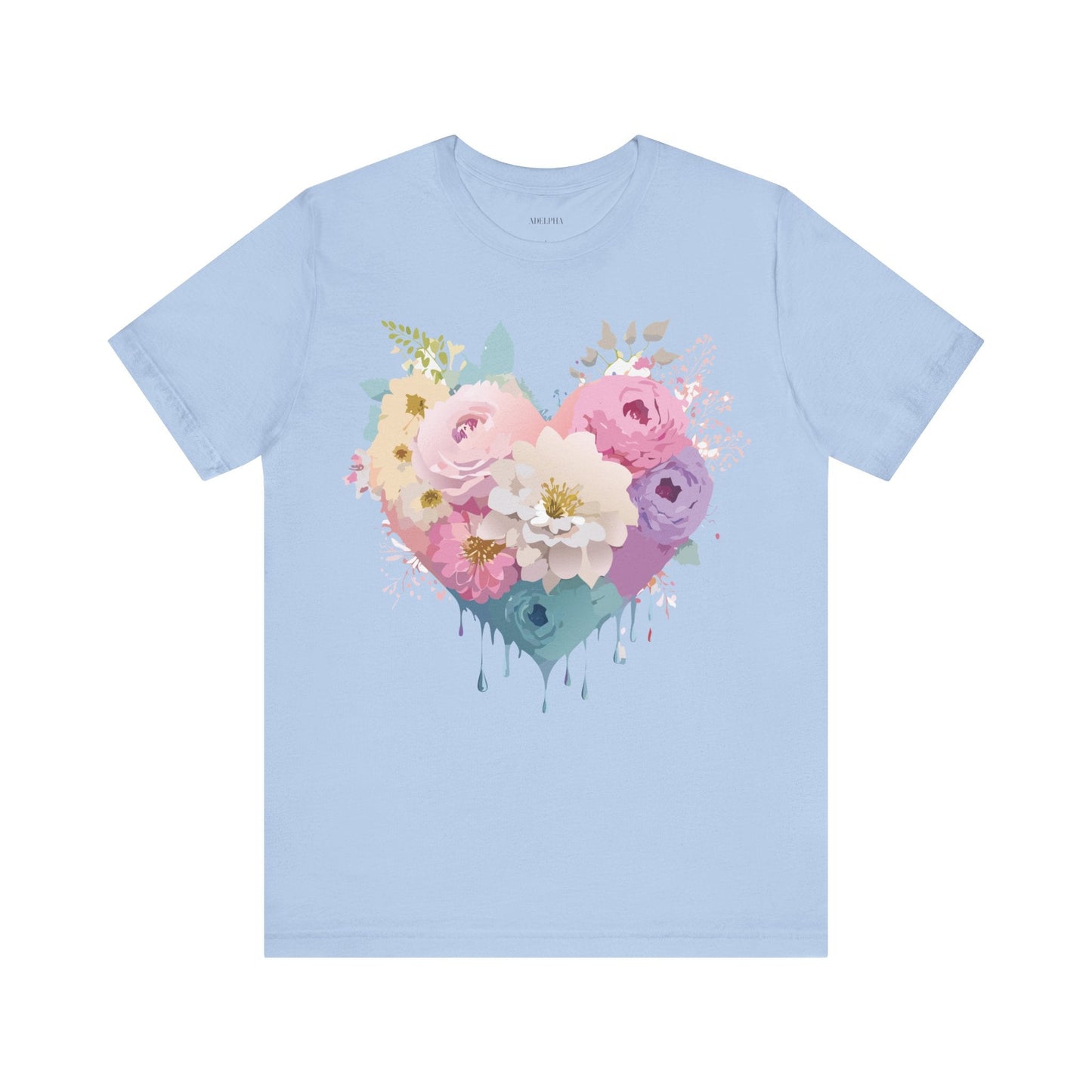 Valentine Graphic Tee Unisex Short Sleeve Shirt With Adelpha Vintage Artwork Design