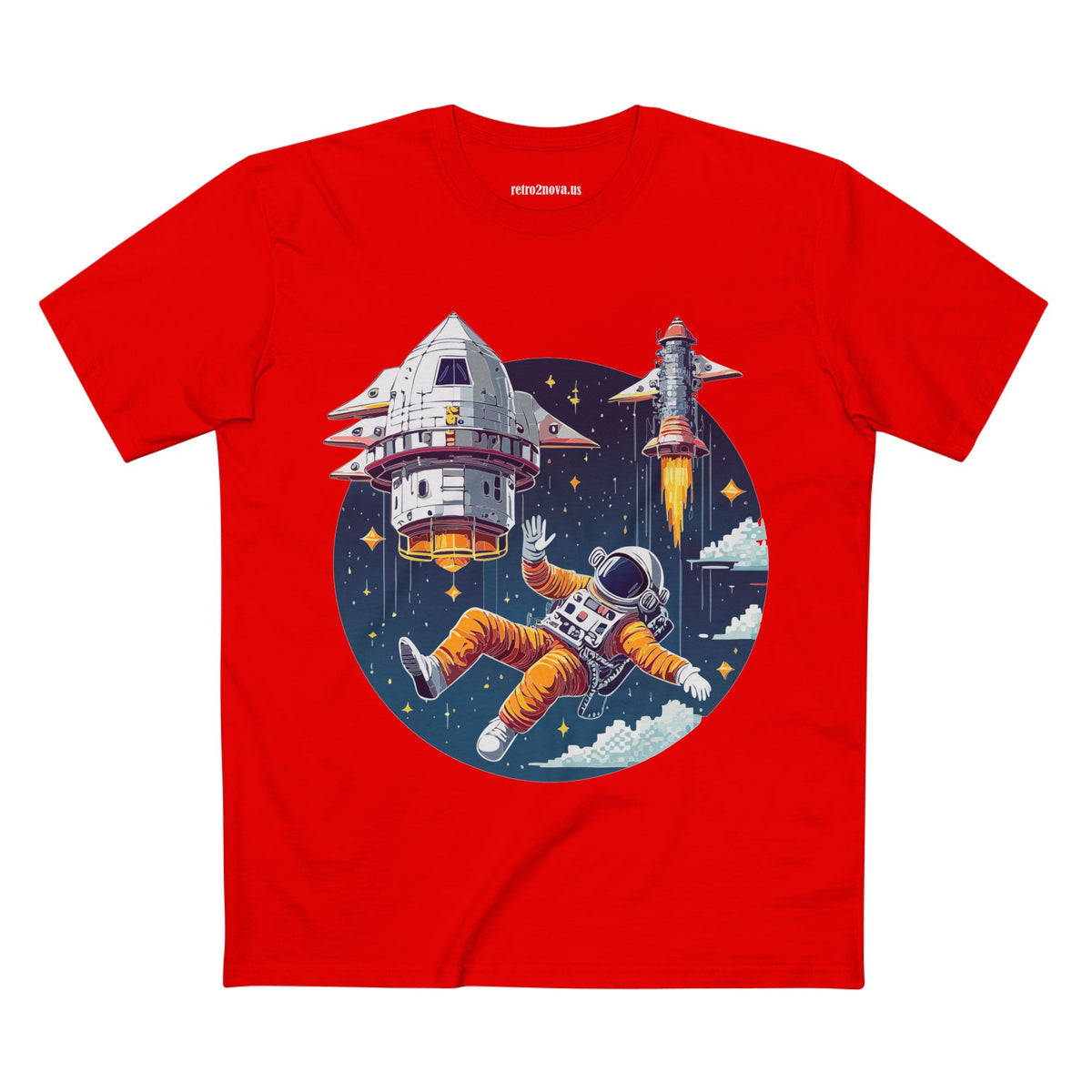Cosmos Astronaut Graphic Tee Staple Unisex 100 Cotton Tee Shirt - CS-4